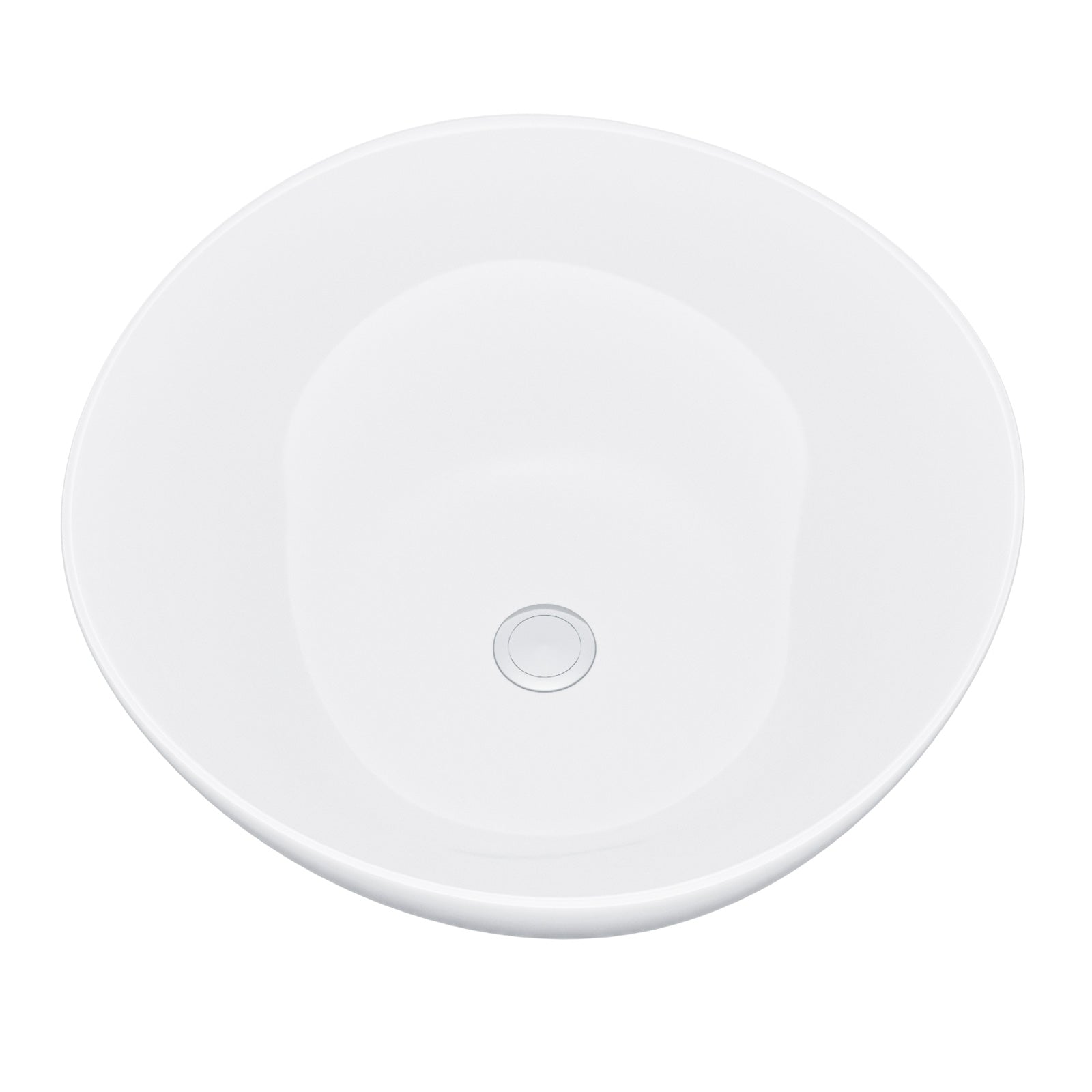 420mm Counter Top Round Bowl Basin Cloakroom Bathroom Wash Sink