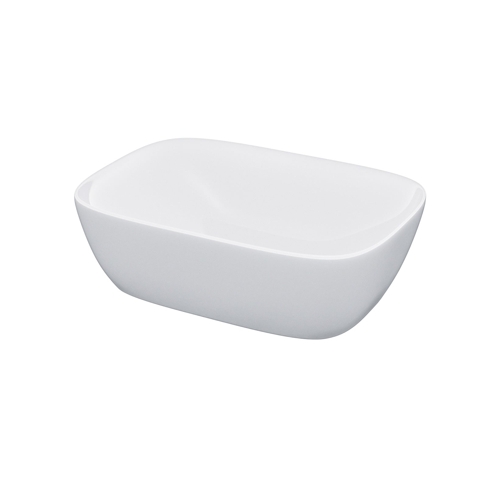 Leven Cloakroom Rectangle Stand Alone Counter Top Basin Sink Bowl