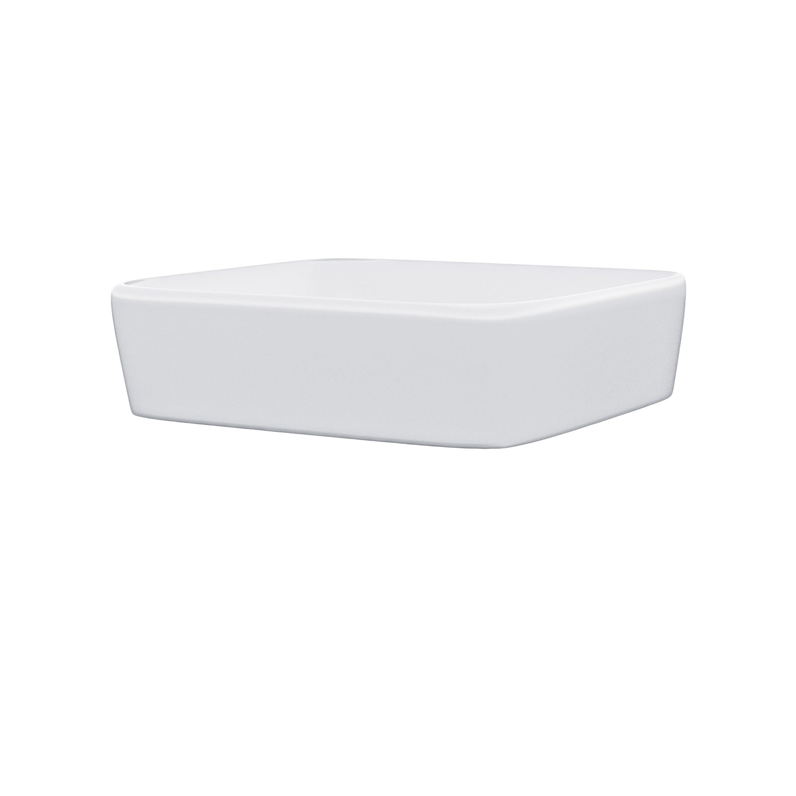 Leven 430 X 430mm Cloakroom Square Counter Top Rounded Basin Sink