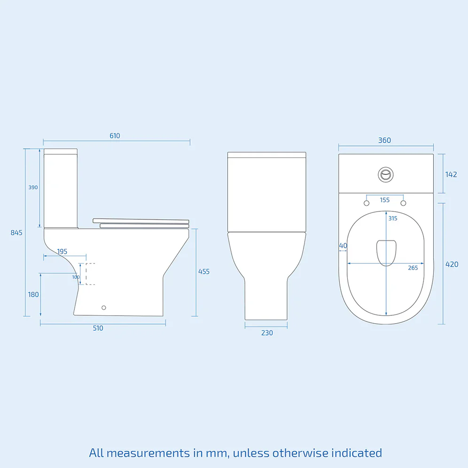Nanuya Cloakroom 450mm Matte Grey Freestanding Vanity Basin Unit & Close Coupled Toilet with Soft Close Seat