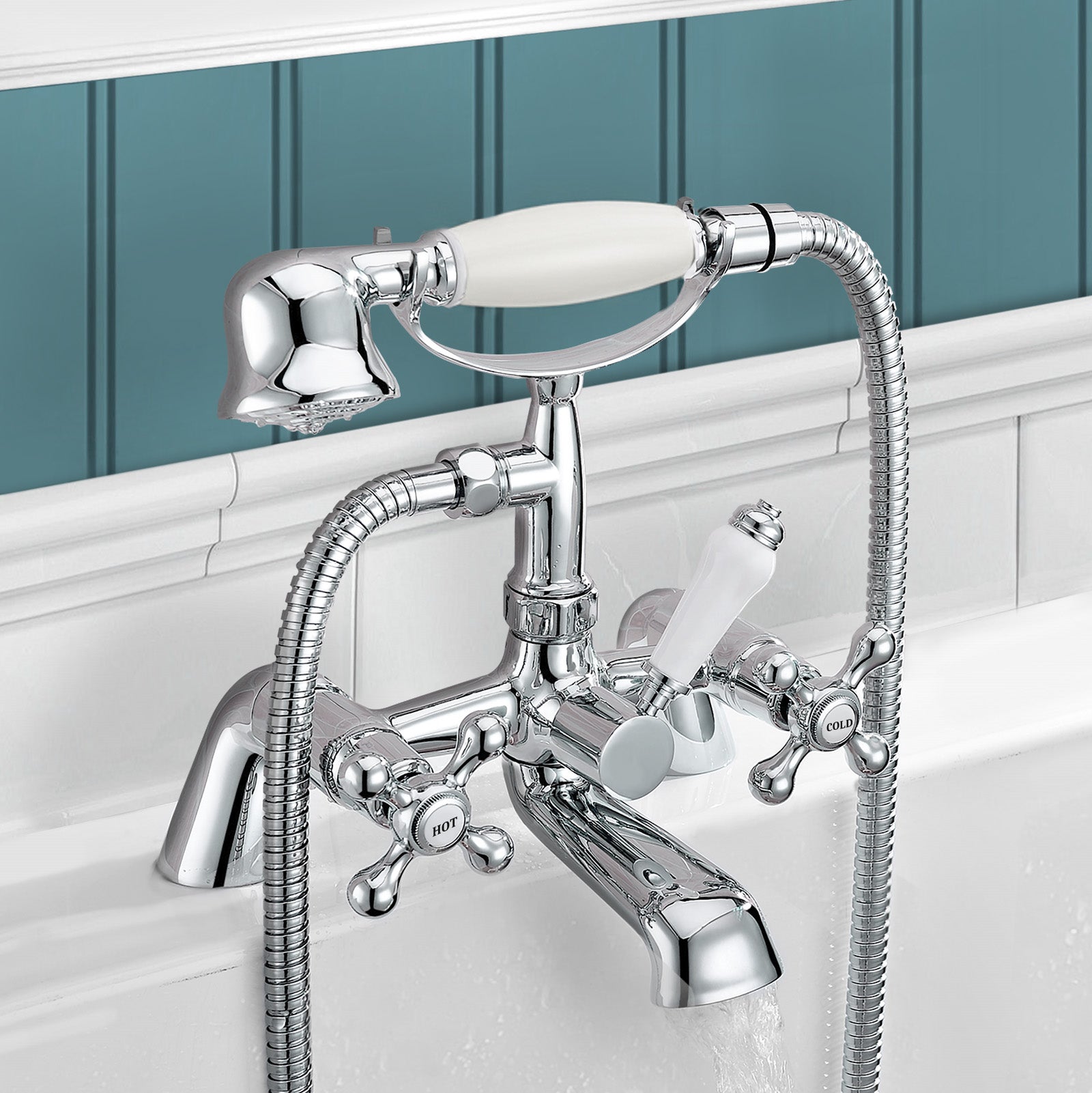 Stafford Traditional Classic Victorian Bath Shower Mixer Tap