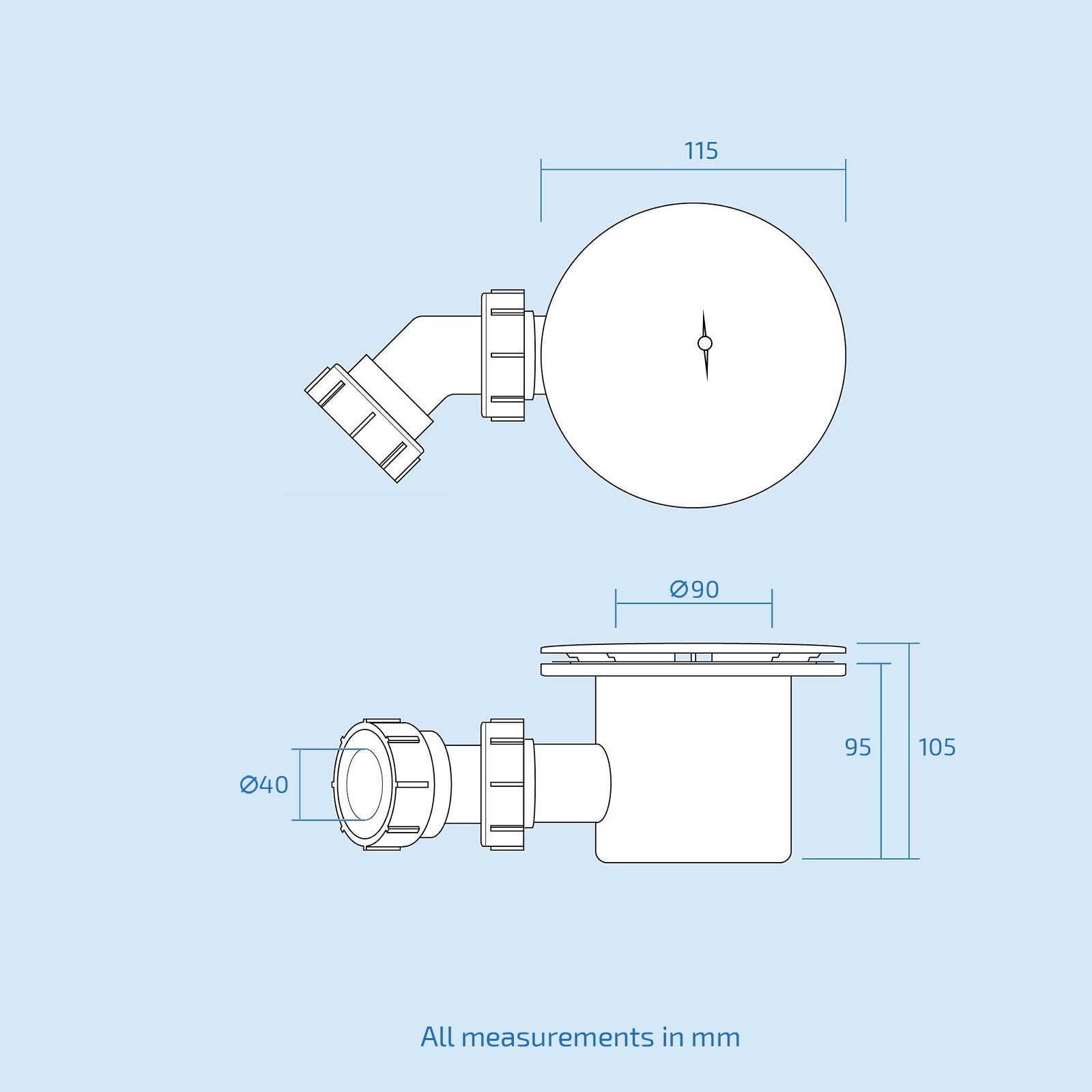 Aris 900mm Bathroom Suite with Quadrant Enclosure & Square 450mm Pedestal Basin