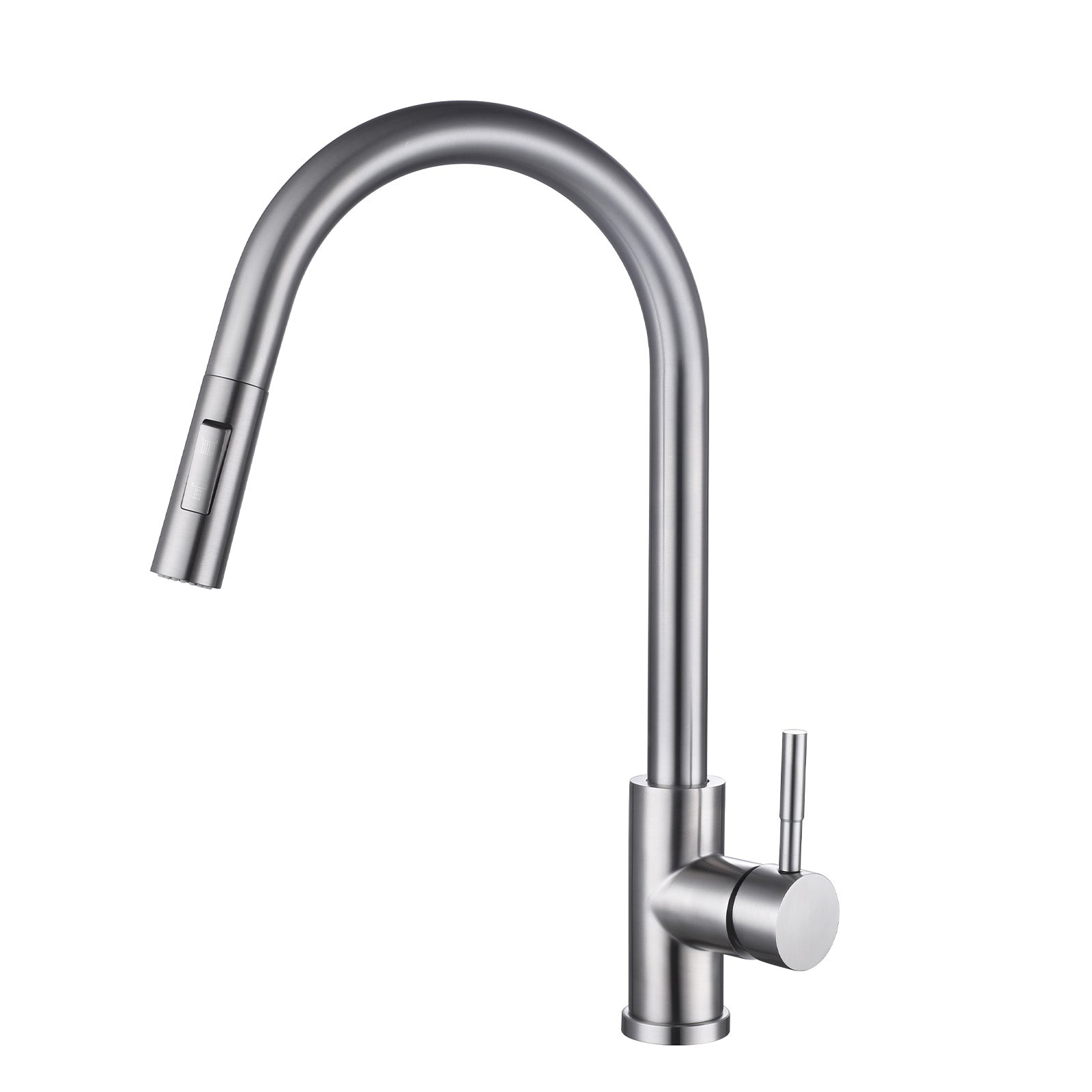 Victoria Single Lever Pull Out Kitchen Mixer Tap Brushed Stainless Steel