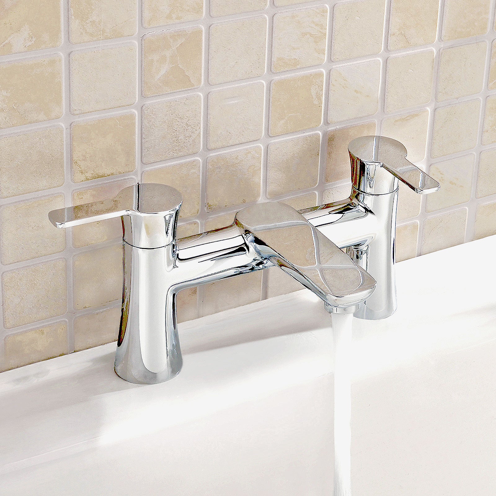 Perth Bridge Bath Filler Tap Chrome