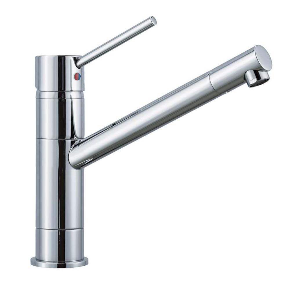 Single Lever Kitchen Sink Mixer Tap With Long Swivel Spout Chrome | Belingdon