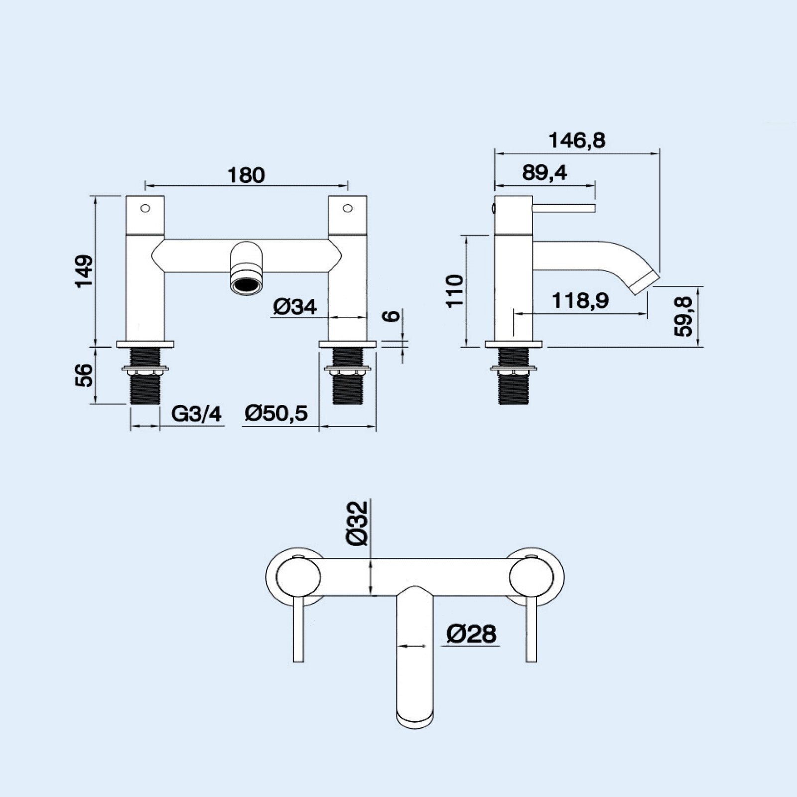 Cassis 1700mm Complete Bathroom Suite with Shower Bath & Matte Black Taps Set