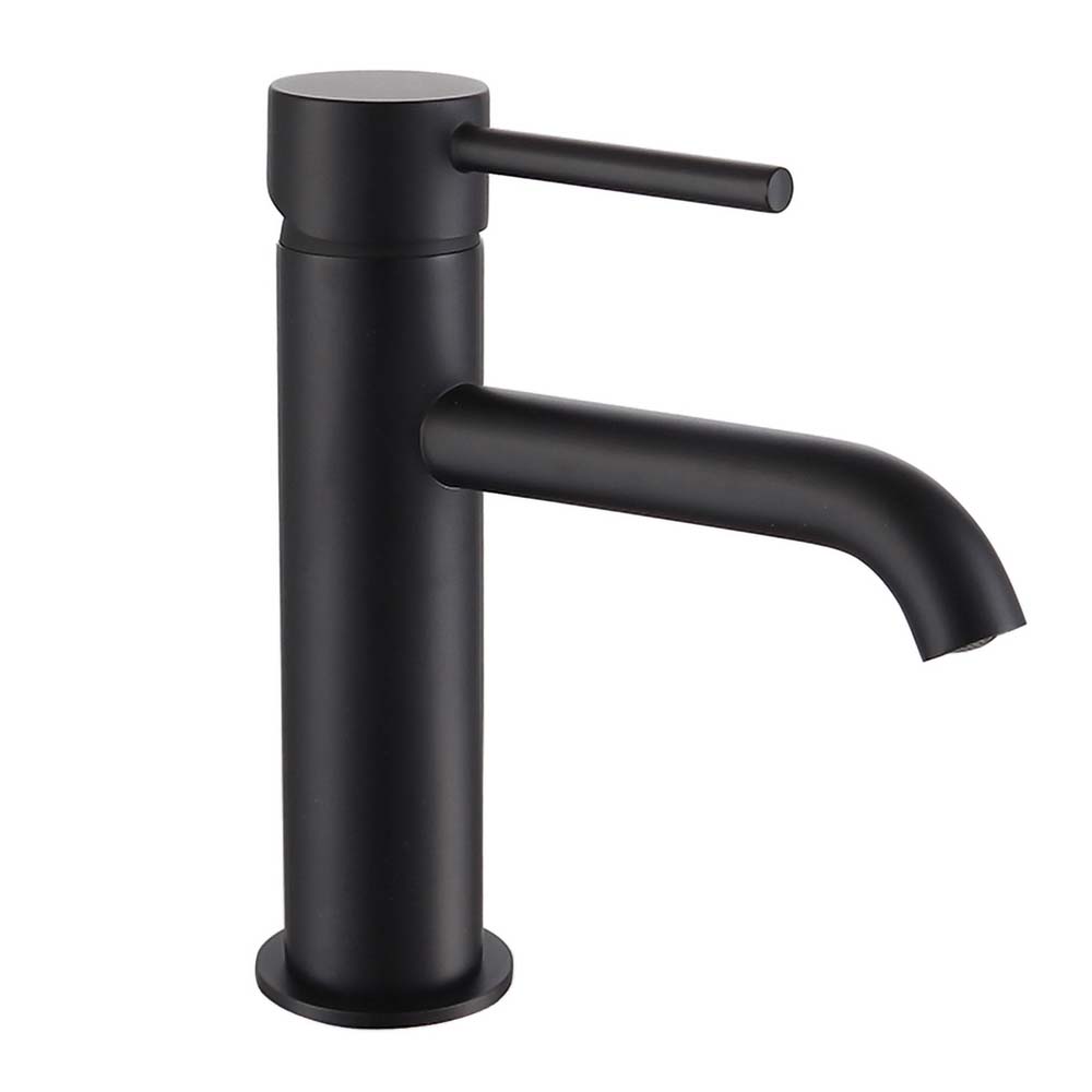 Alice Matte Black Cloakroom Basin Sink Mono Mixer Tap