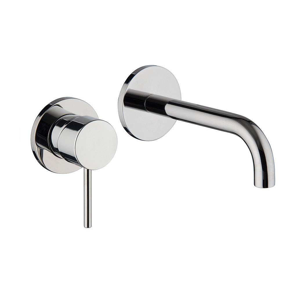Alice Bathroom Basin Sink Wall Mounted Spout With Concealed Single Lever Mixer Tap