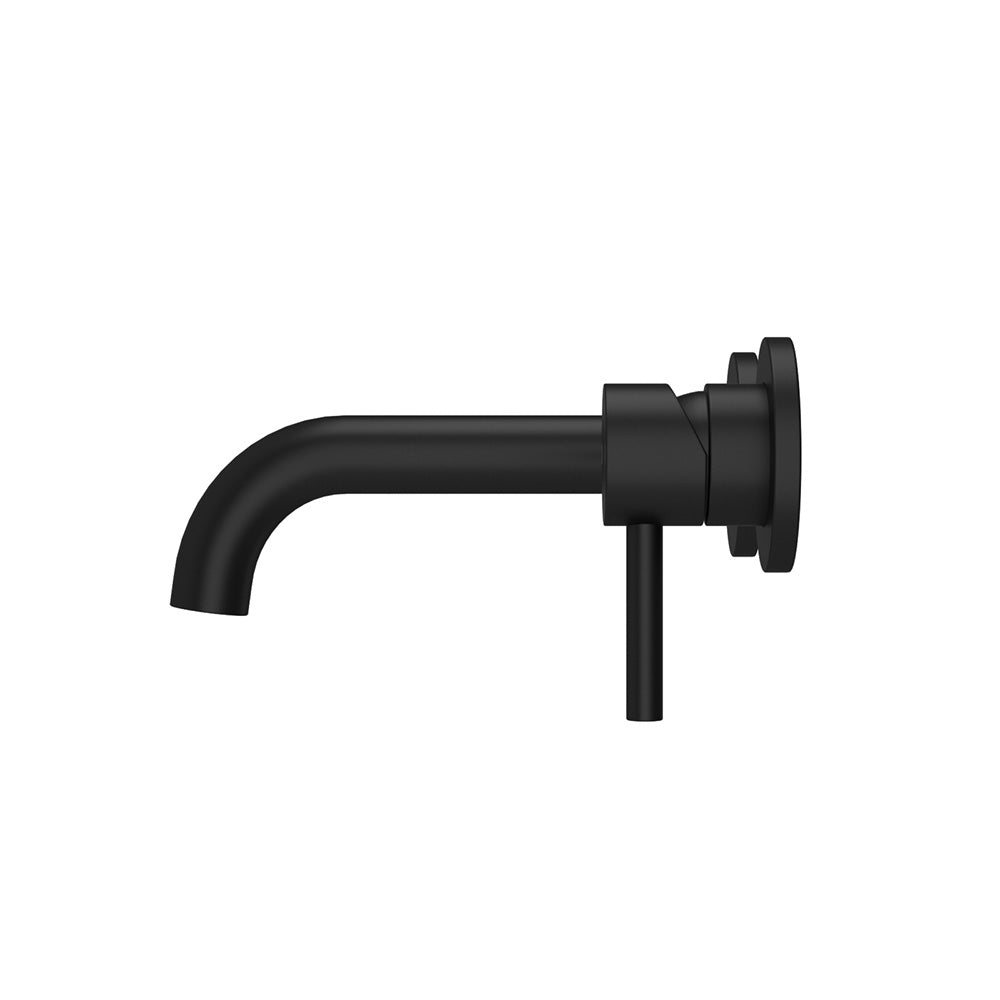 Alice Basin Sink Matt Black Modern Brass Bathroom Wall Mounted Tap