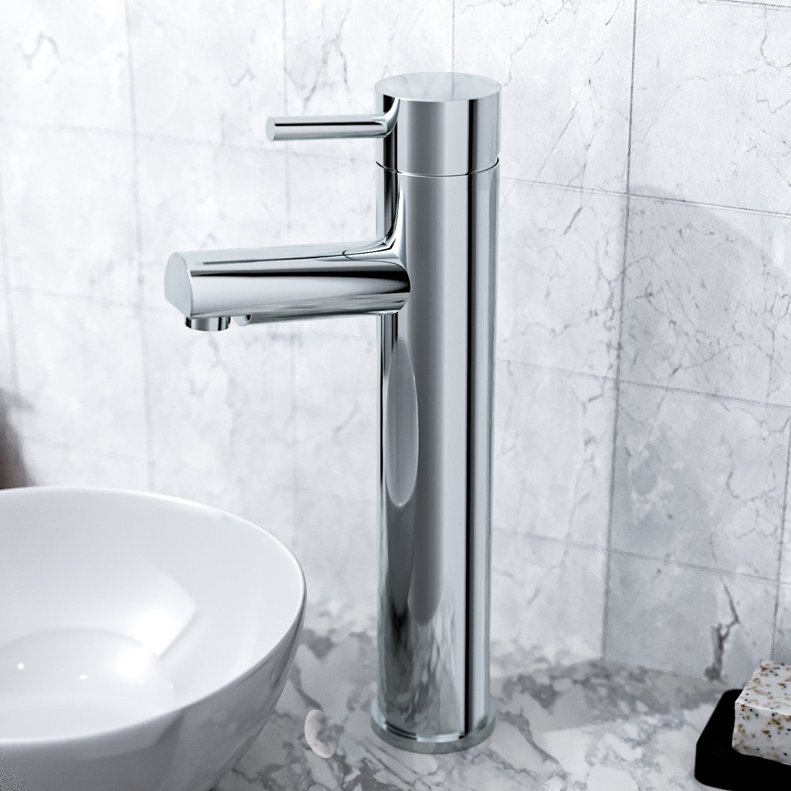 Marc High Rise Bathroom Basin Mono Mixer Tap