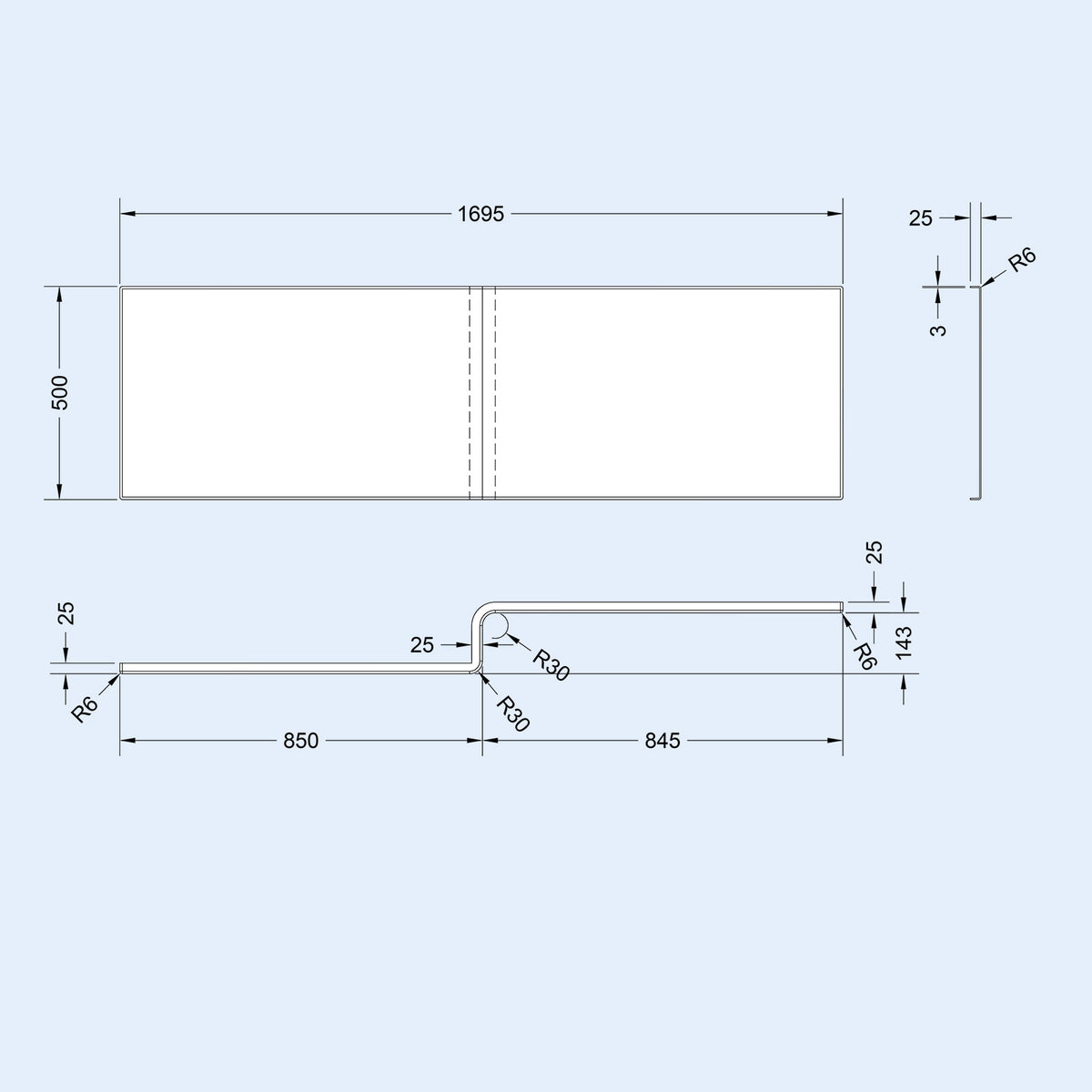 White 500mm Square Basin L-Shaped LH Bath Shower Panel Toilet Tap Set