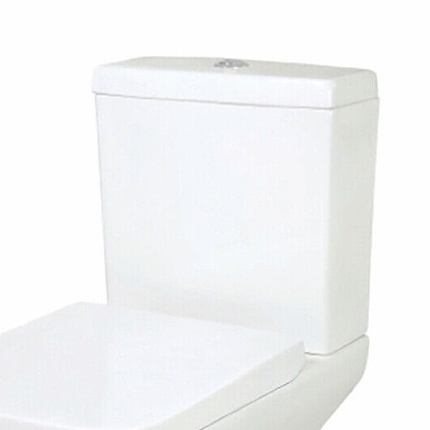 White Modern Open Back Pan Toilet WC Including Cistern & Seat