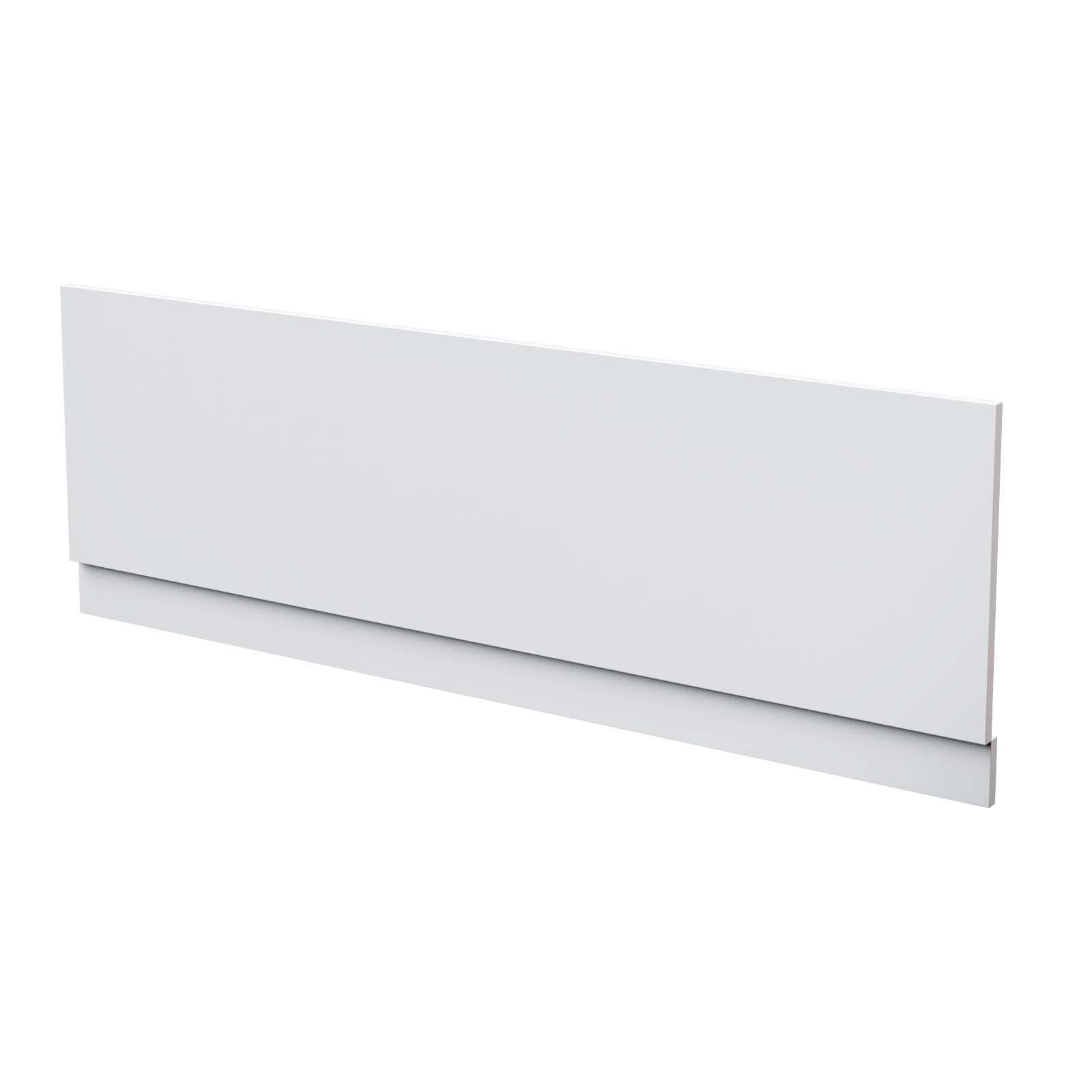 White 1800mm Gloss Bath Front Panel PVC & 15mm Plinth