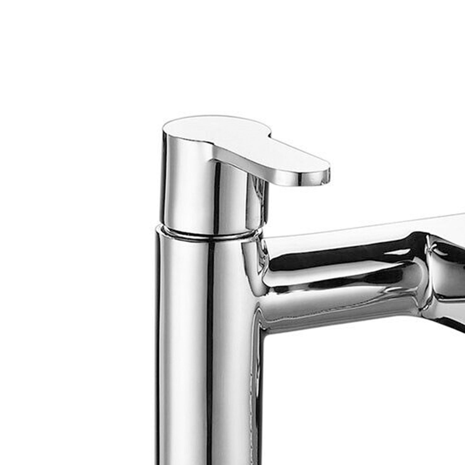 Noah Bathroom Filler 125 mm Tap Round Tap Brass Desk Mounted Chrome