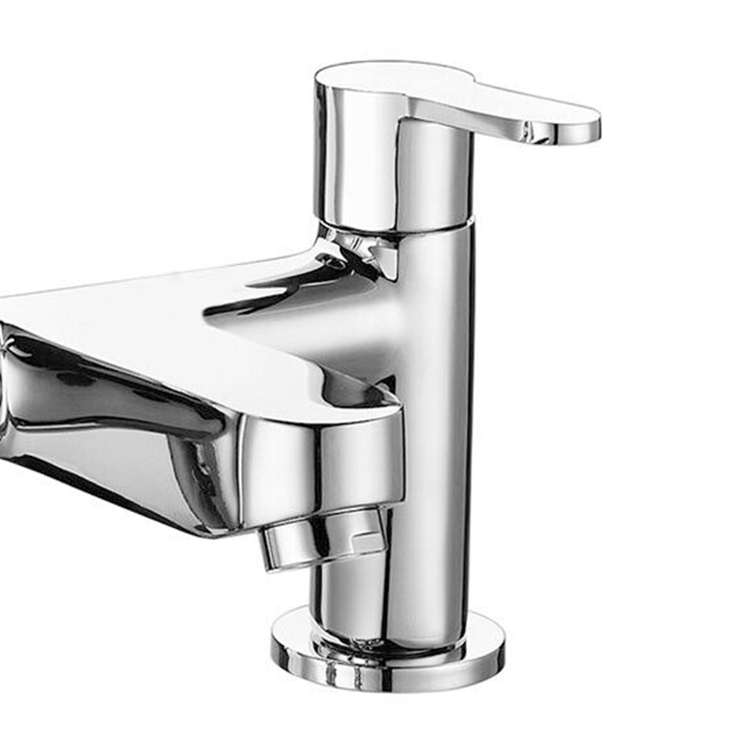 Noah Bathroom Filler 125 mm Tap Round Tap Brass Desk Mounted Chrome