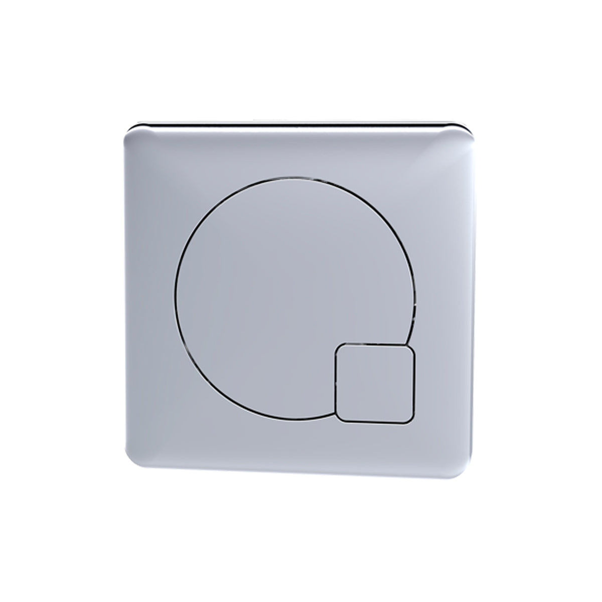 Dual Flush Concealed Cistern, Front & Top Access With Chrome Push Button