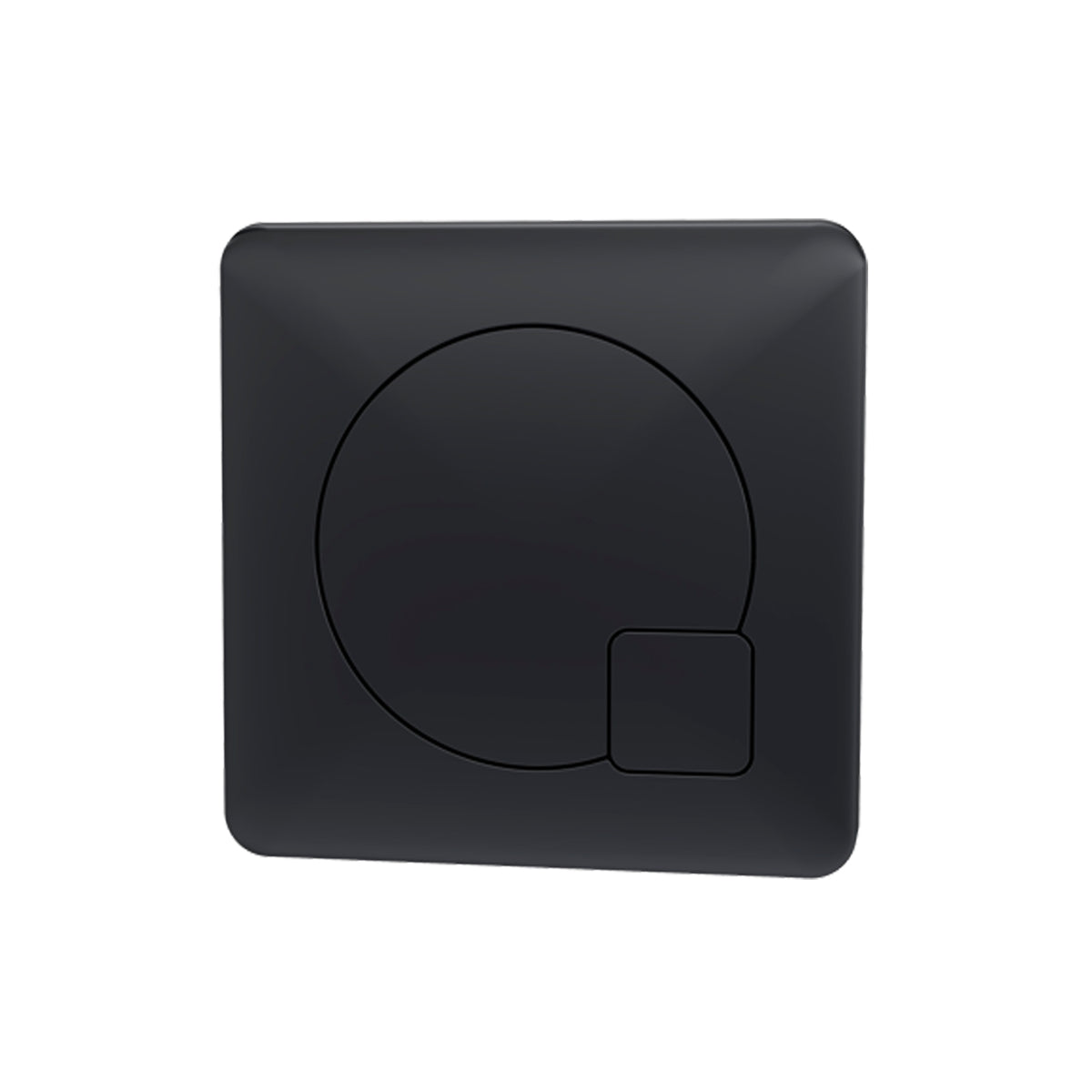 Dual Flush Concealed Cistern, Front & Top Access With Matte Black Push Button