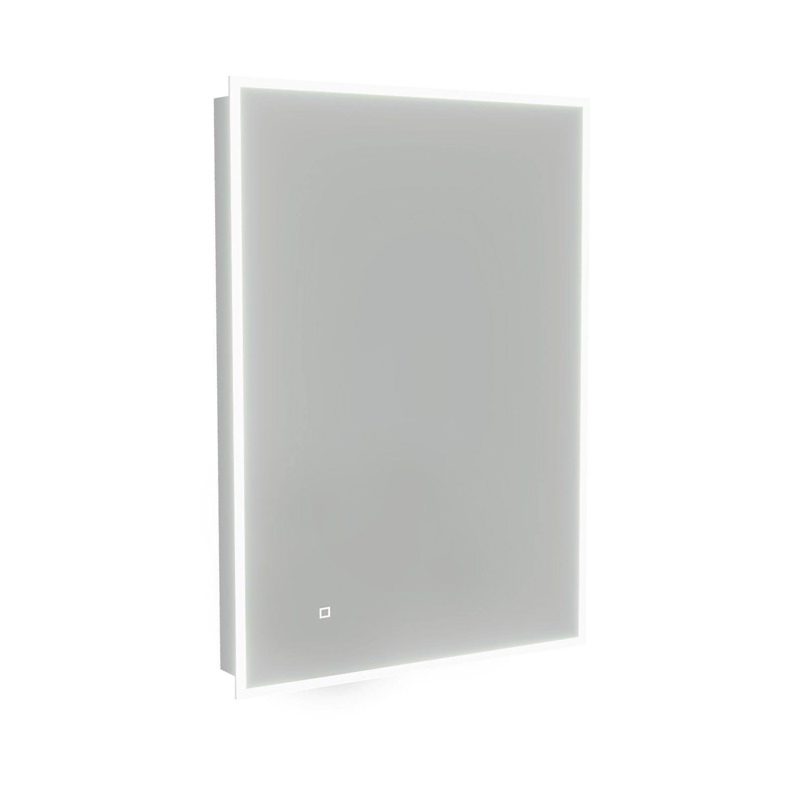 Lawerence Full Edge LED 500mm x 700mm Straight Corner Bathroom Mirror