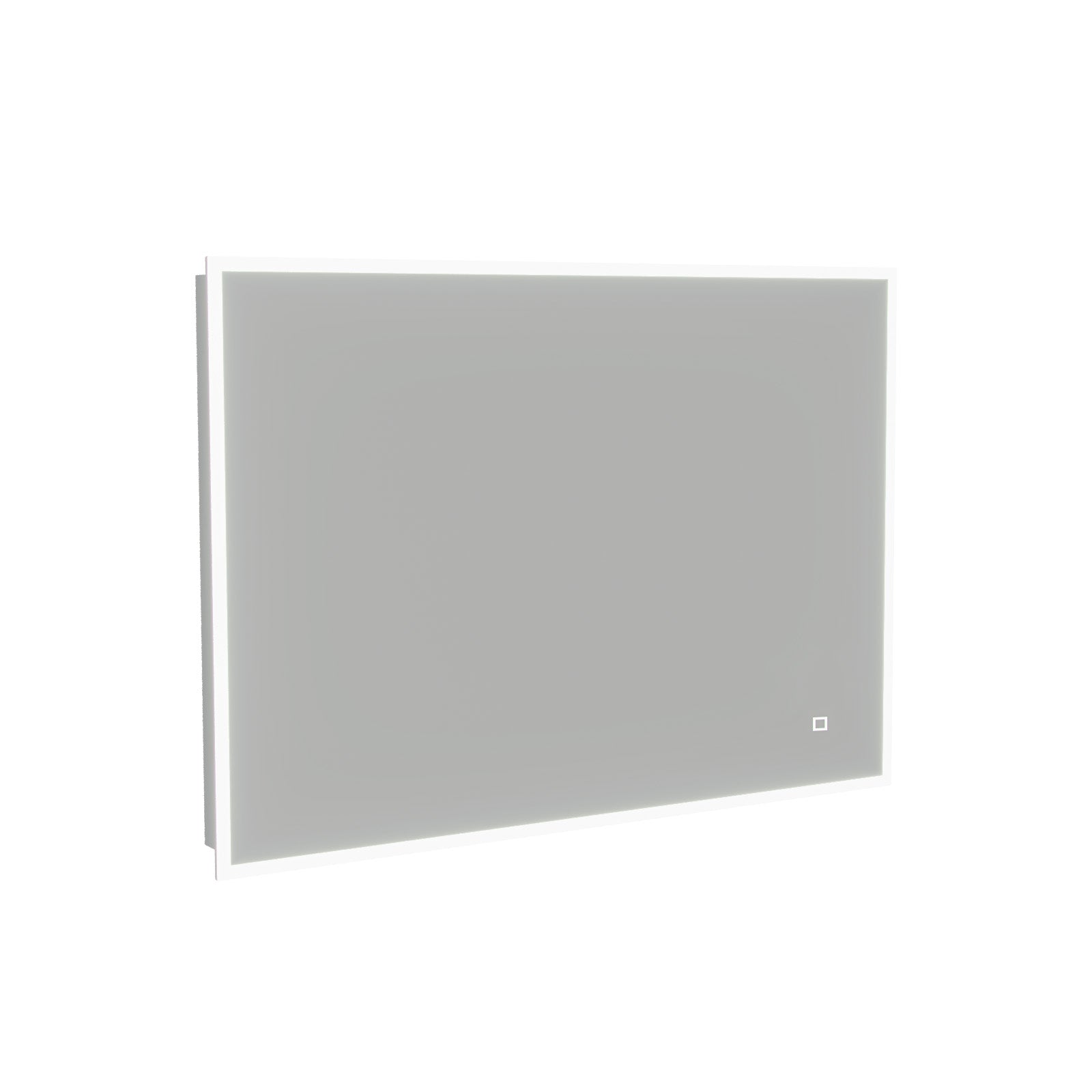 Lawerence Full Edge LED 500mm x 700mm Straight Corner Bathroom Mirror