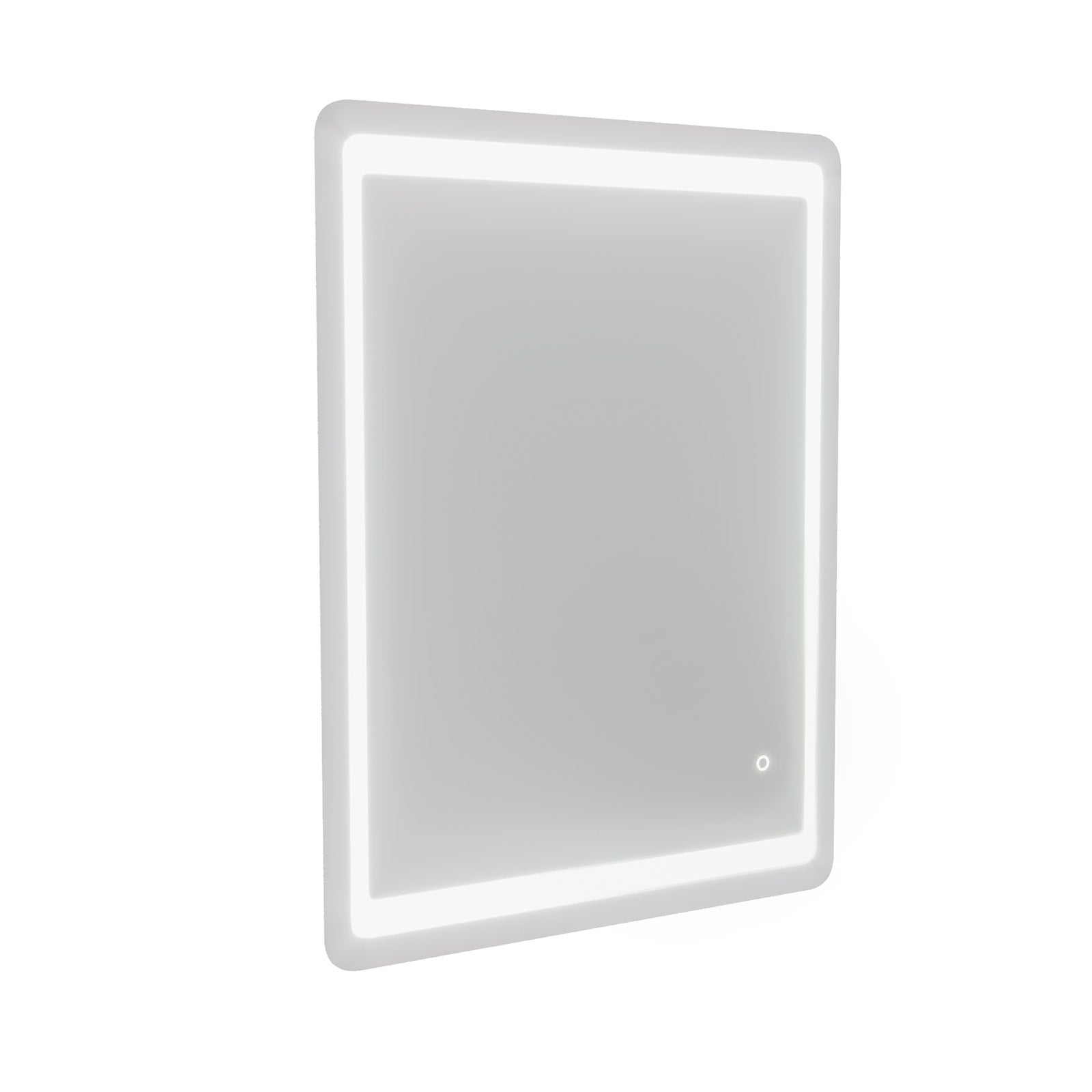 Lawerence Full Inset LED 800mm x 600mm Round Corner Bathroom Mirror