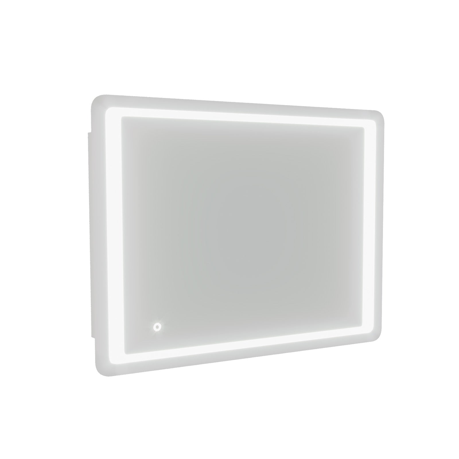 Lawerence Full Inset LED 800mm x 600mm Round Corner Bathroom Mirror