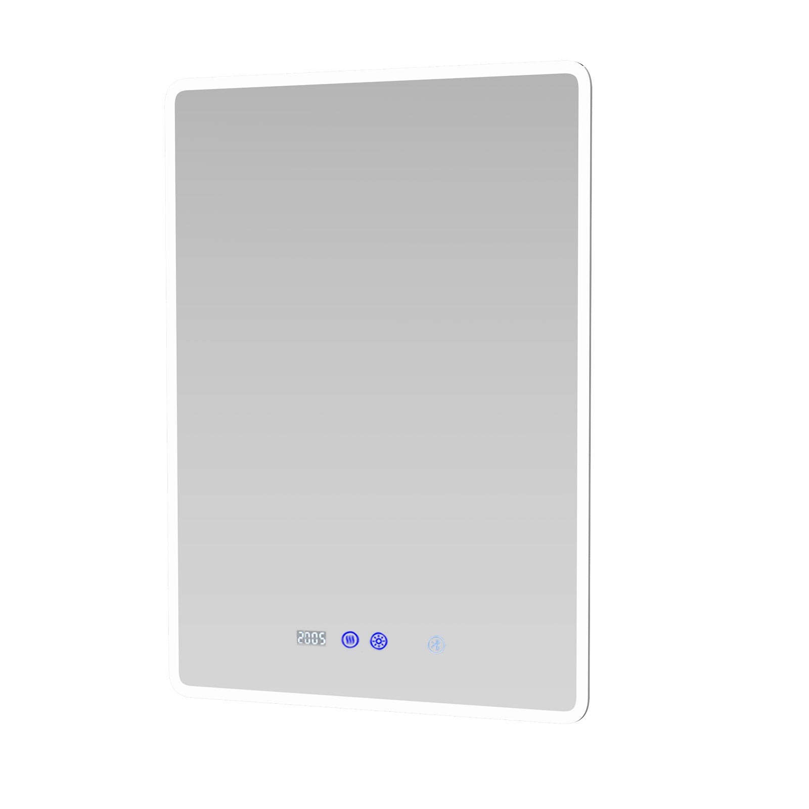 Motion Sensor Bathroom LED Mirror Bluetooth With Clock 500 x 700mm