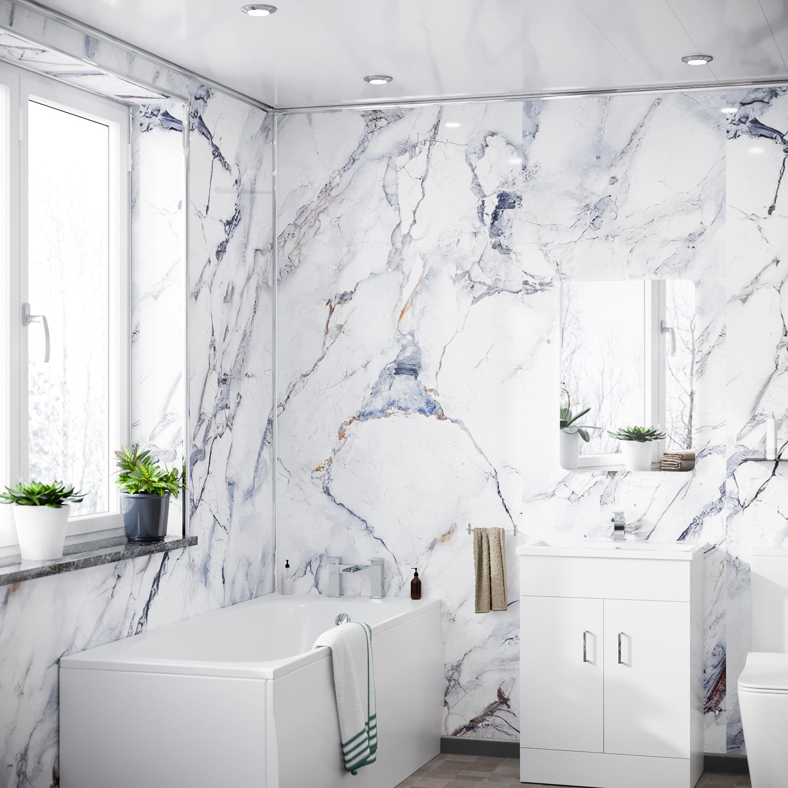 PVC Wall Panel Massa Marble 1000 x 2400 x 10mm