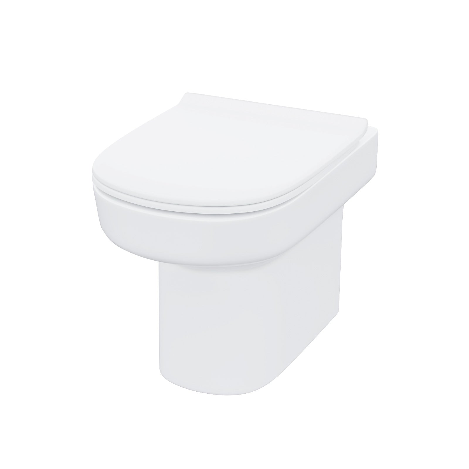 Nanuya 400 mm Basin 2 Drawer Vanity Cabinet & WC Toilet Pan Bathroom Suite White