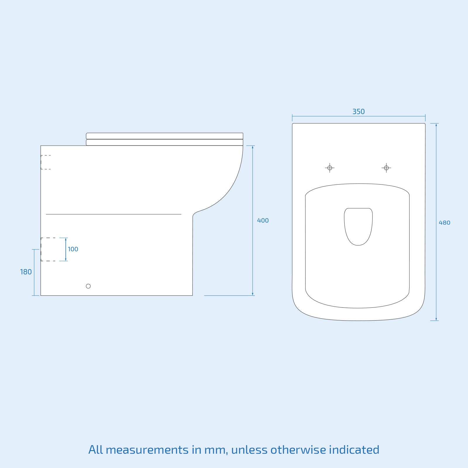 Afern Matte Grey 500mm Freestanding Vanity WC Unit & BTW Toilet