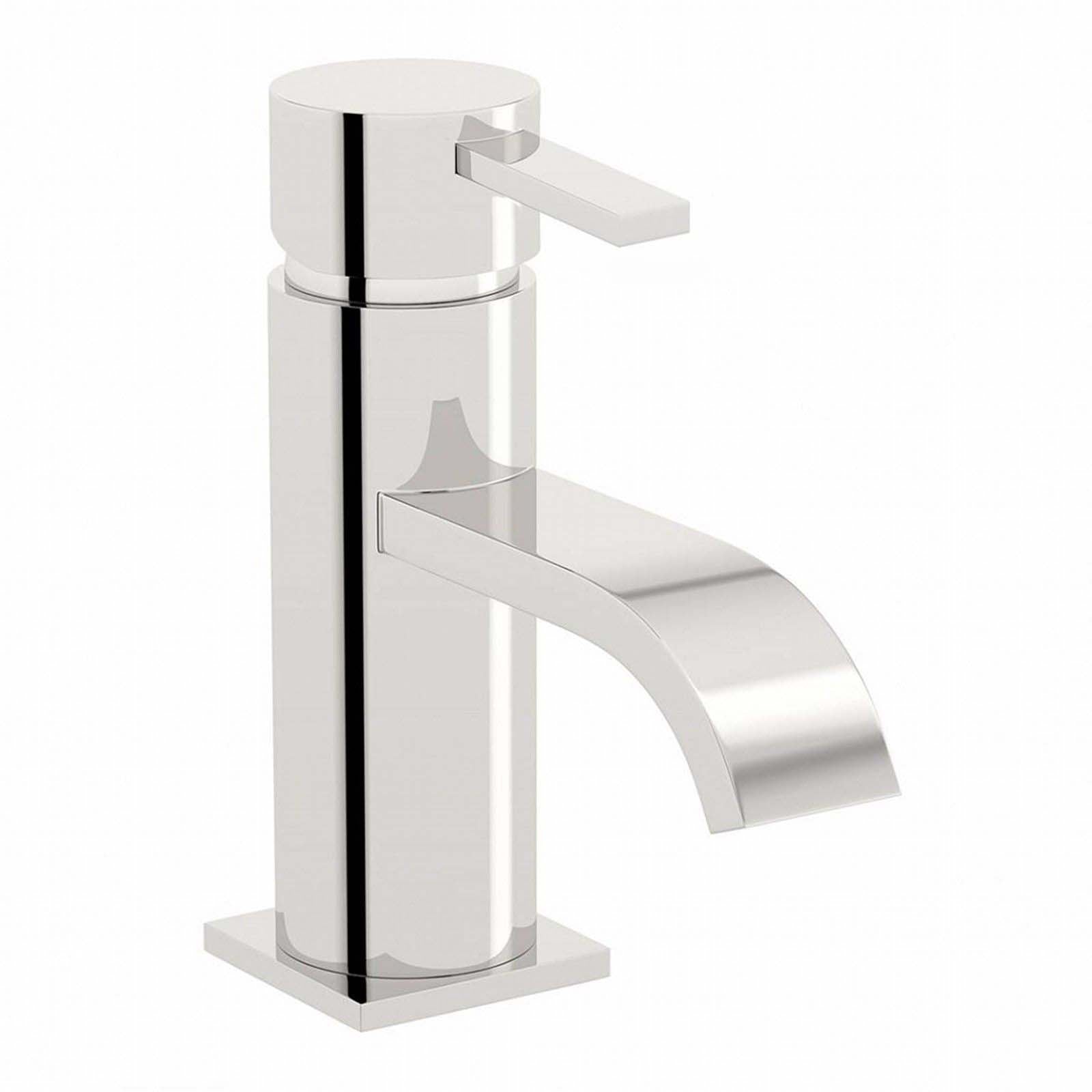 Urban Modern Design Waterfall Chrome Single Lever Mono Mixer Basin Tap