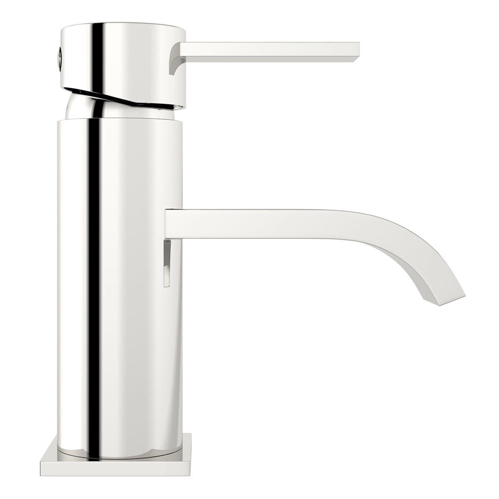 Urban Modern Design Waterfall Chrome Single Lever Mono Mixer Basin Tap