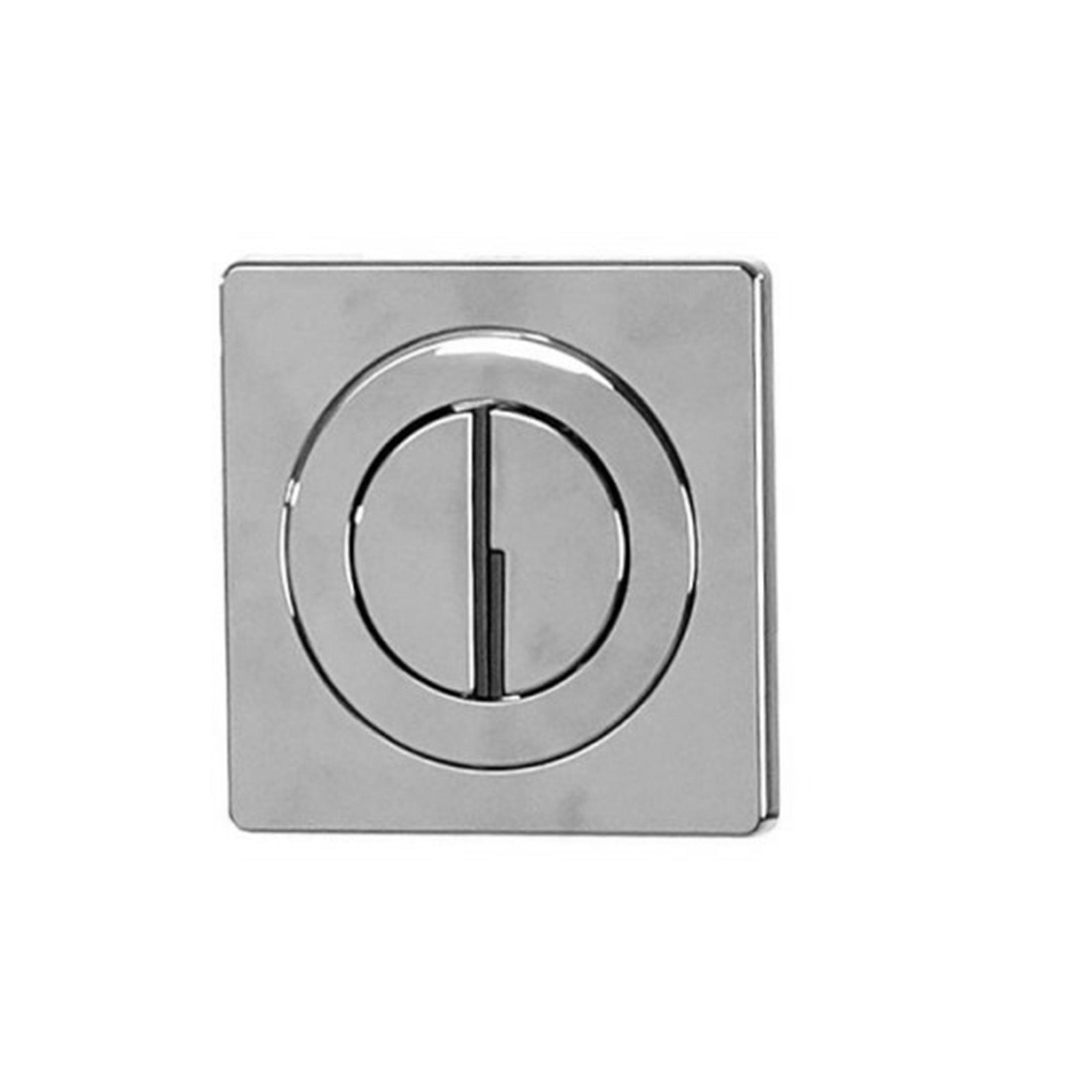 Round Dual Flush Push Button Plate Chrome