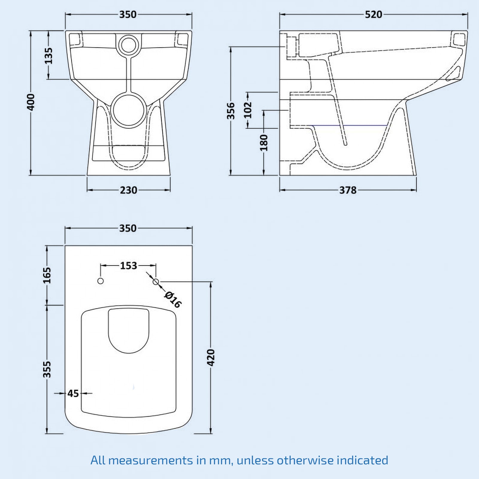 Ellen White Basin Vanity WC Unit & Square BTW Toilet Set