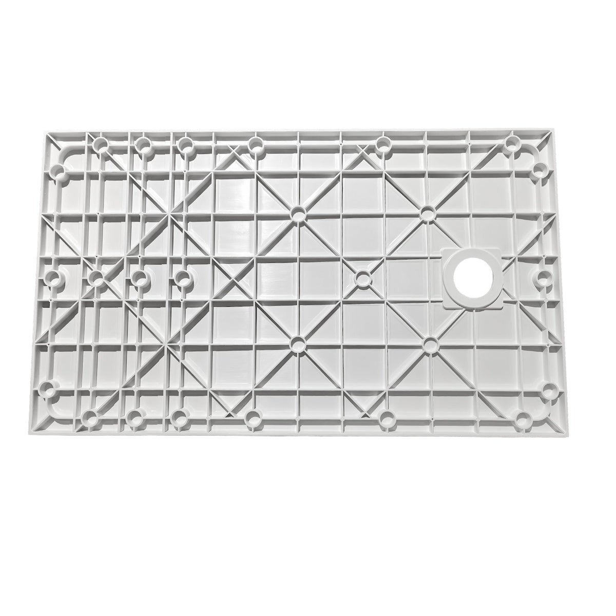 Matte White 1200 x 700 mm Rectangular SMC Shower Tray With Waste