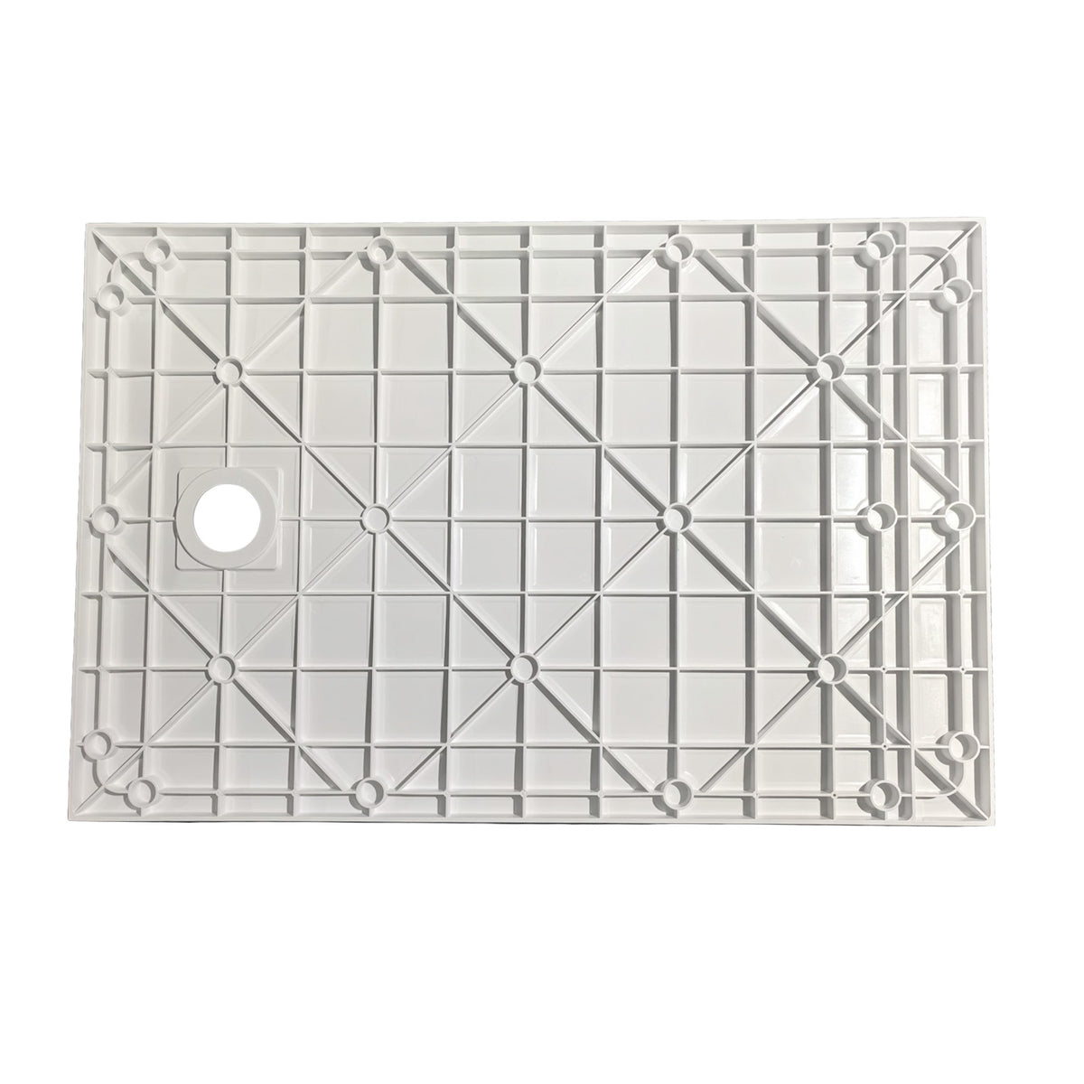 Matte White 1200 x 800 mm Rectangular SMC Shower Tray With Waste