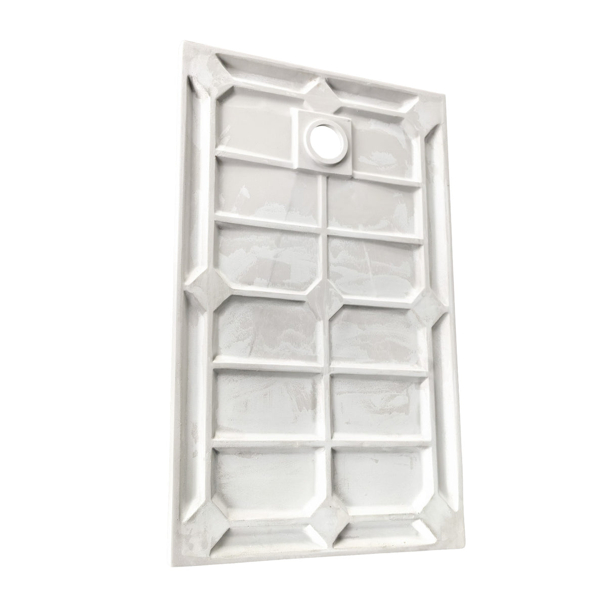 Matte White 1400 x 900mm Rectangular Polymarble Shower Tray With Waste