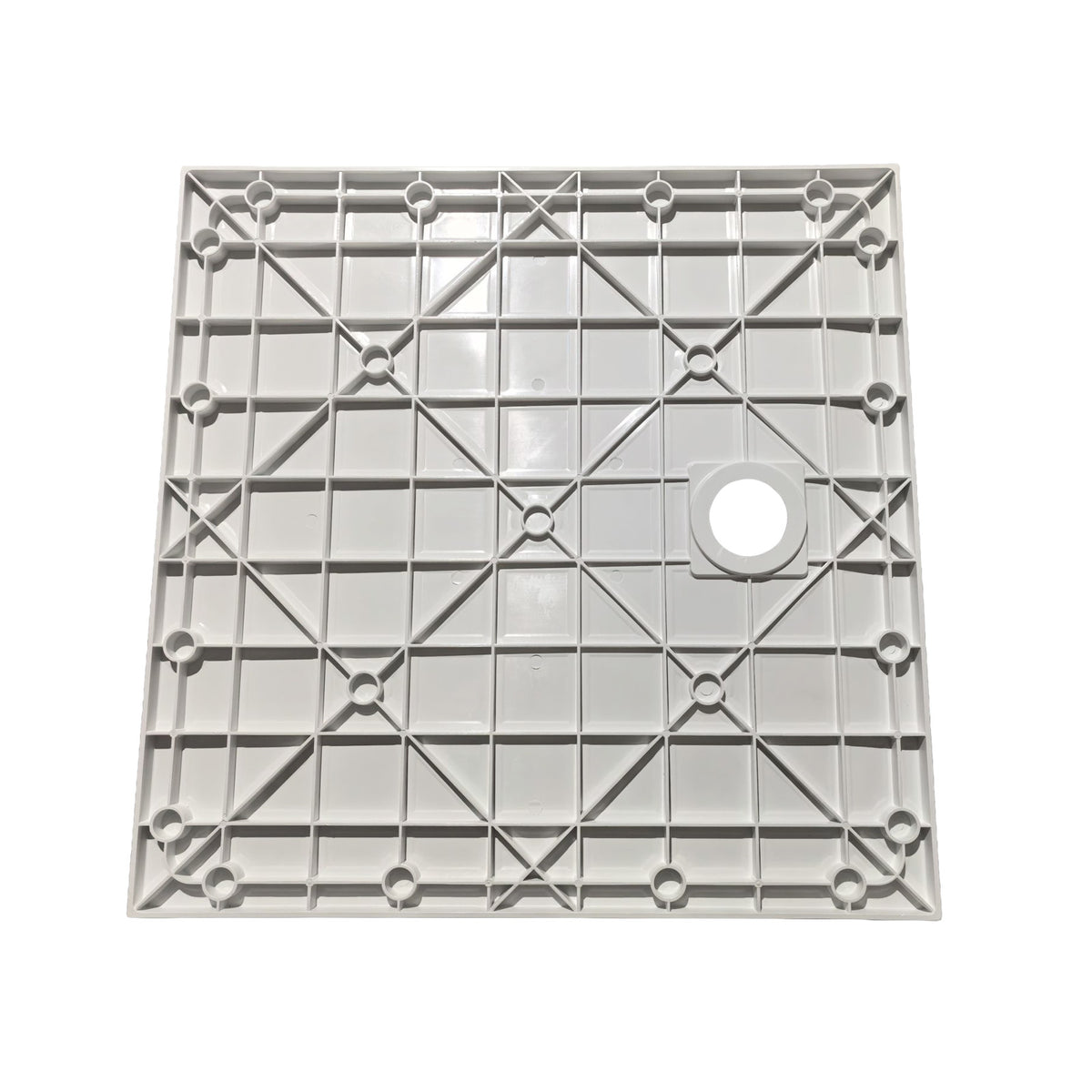 Matte White 900 x 900 mm Square SMC Shower Tray With Waste