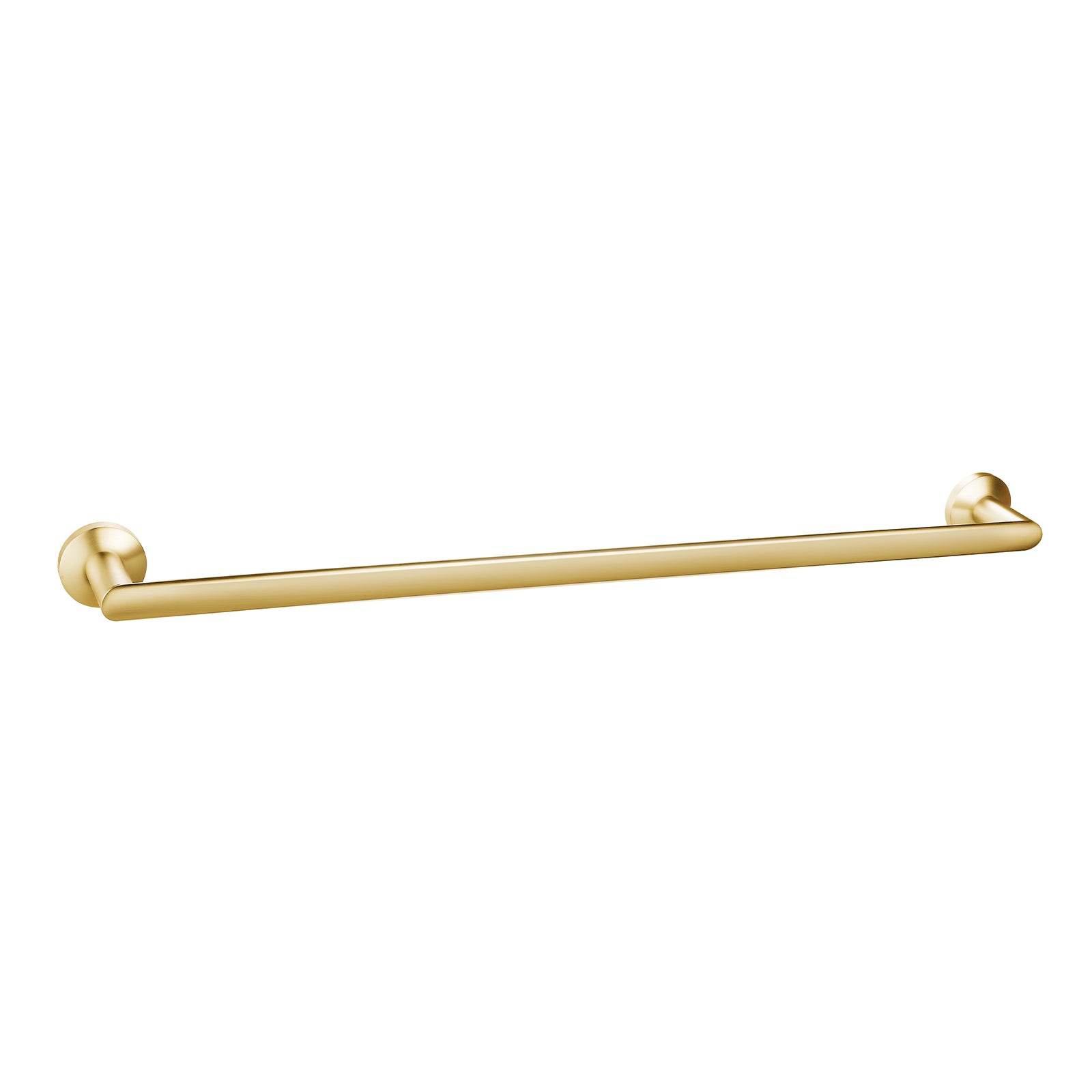 Brushed Brass Single Round Towel Bar Rail Holder