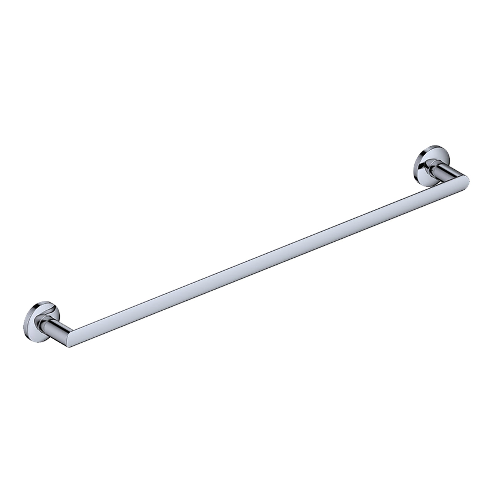 Chrome Single Round Towel Bar Rail Holder