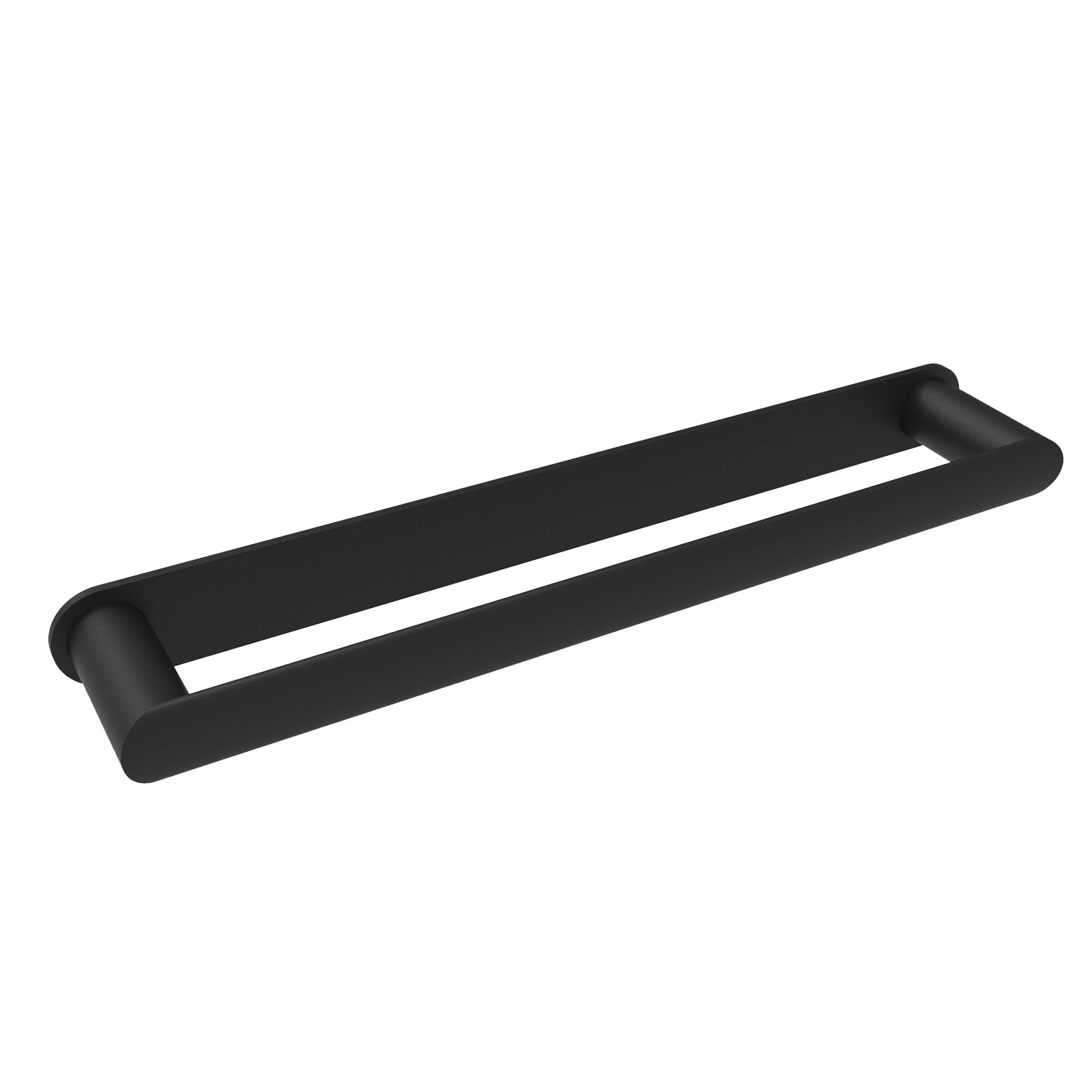 Matte Black Modern Round Towel Bar Rail Holder