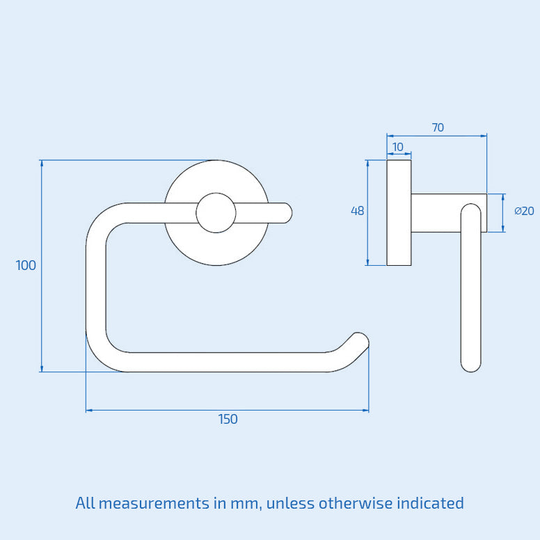 Toilet Roll Holder Rack Brushed Brass