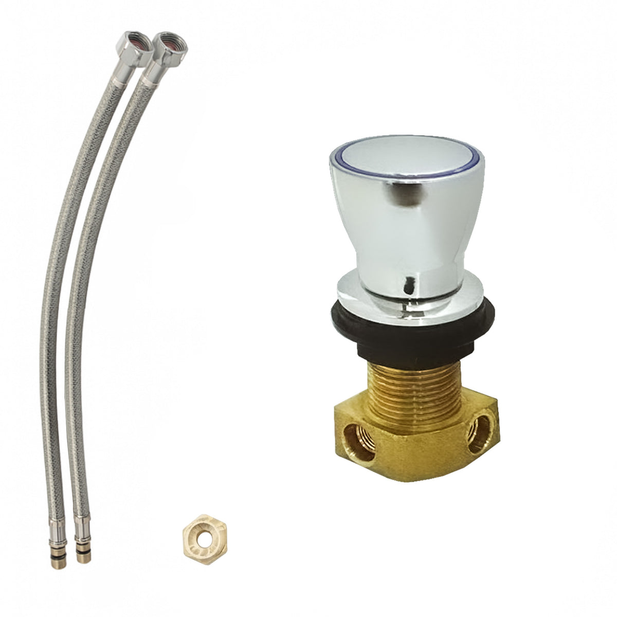 Rimless Square Close Coupled Toilet Pan with Integrated Bidet