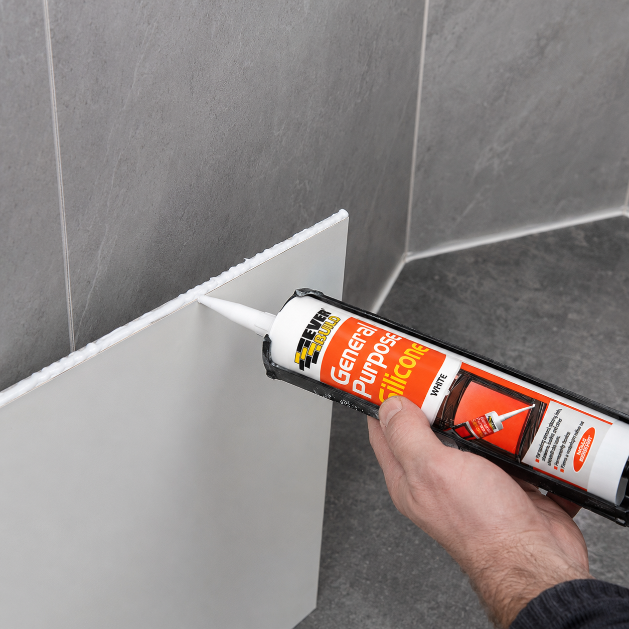 Everbuild Black General Purpose Silicone Sealant 280ml