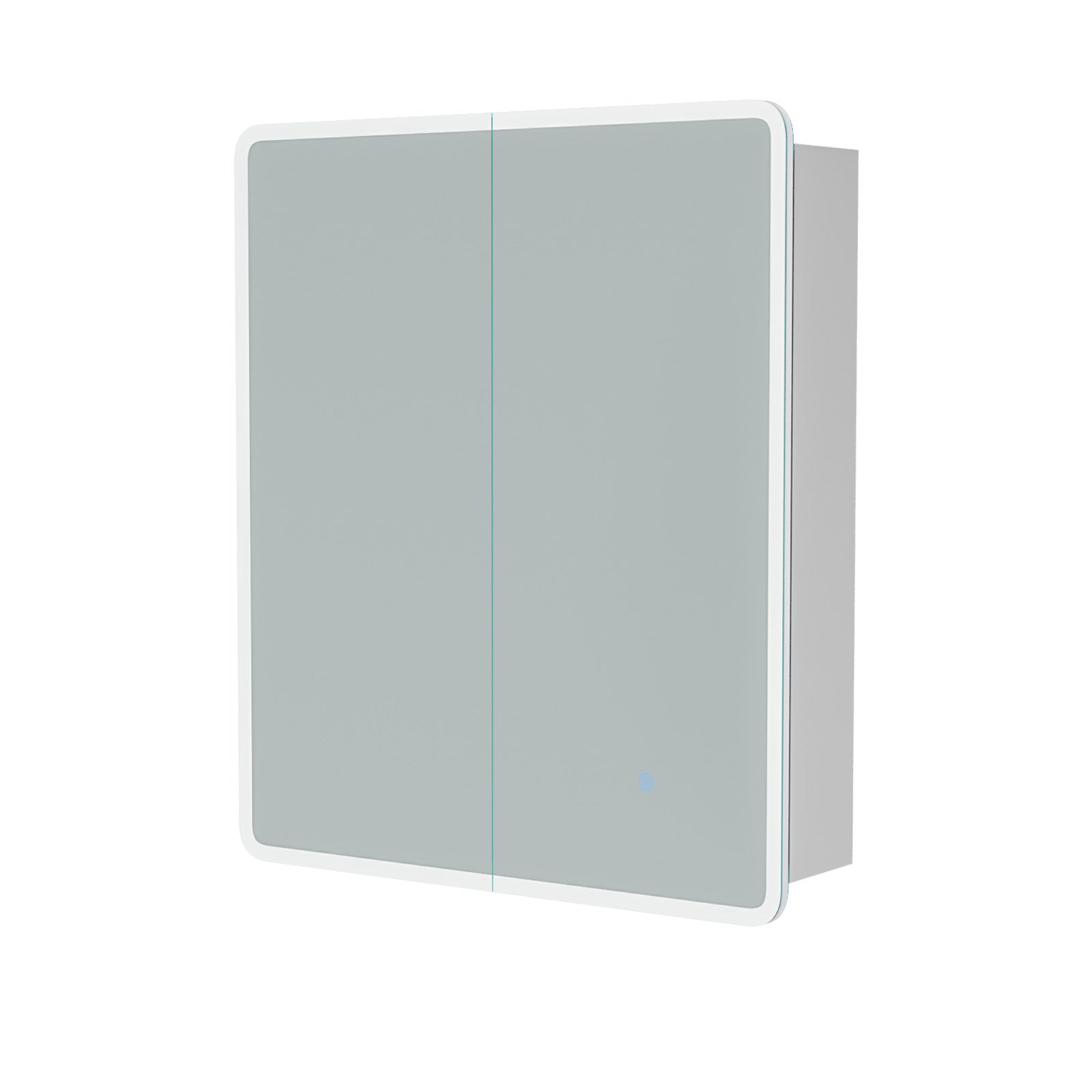 LED Bathroom Mirror Cabinet 2 Doors 600 x 130 x 700mm with Sensor