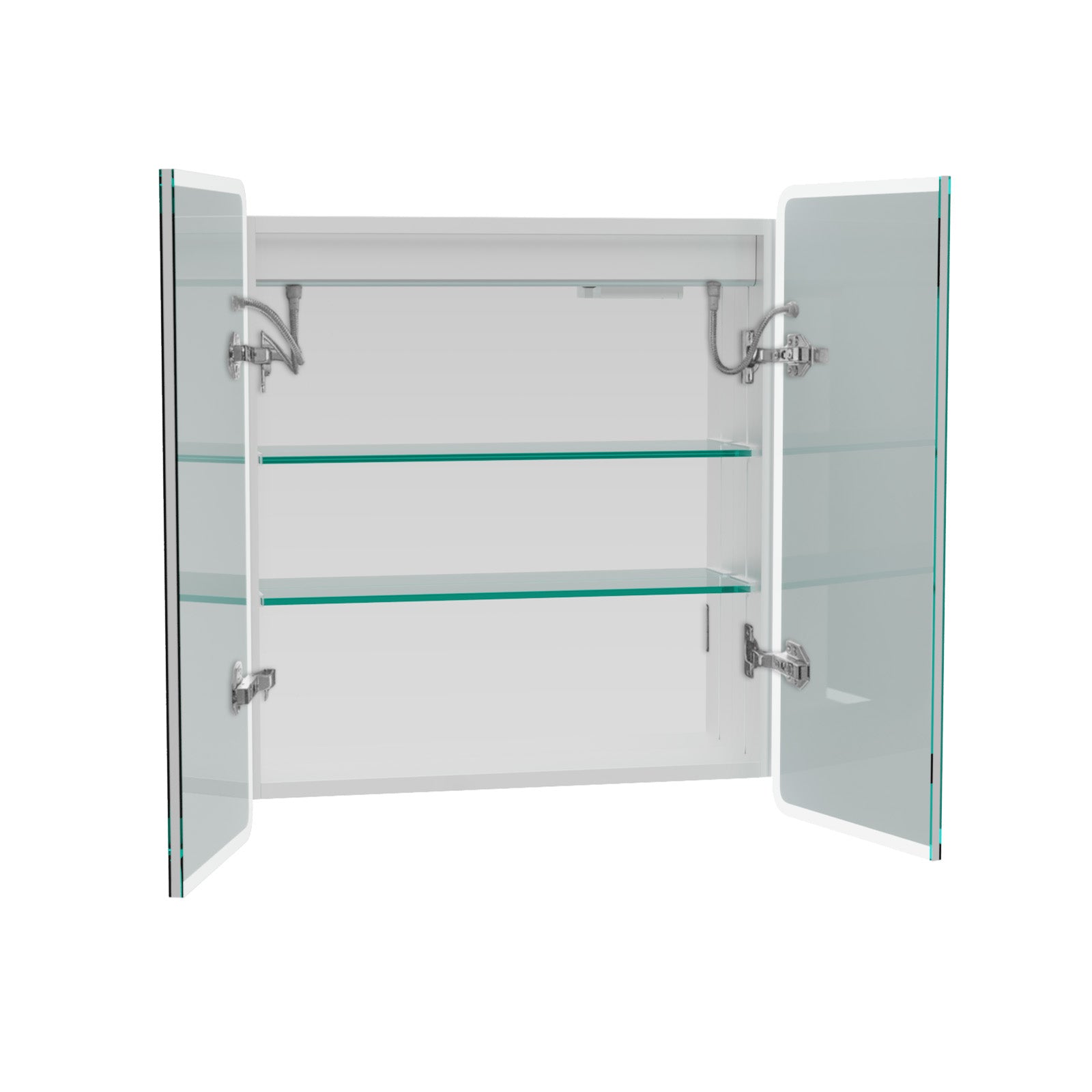 LED Bathroom Mirror Cabinet 2 Doors 600 x 130 x 700mm with Sensor