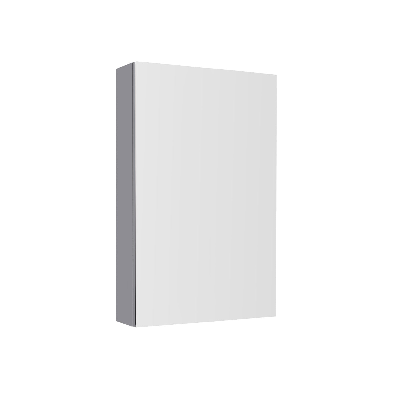 Matte Grey 400mm Bathroom Mirror Cabinet With Shelf Storage