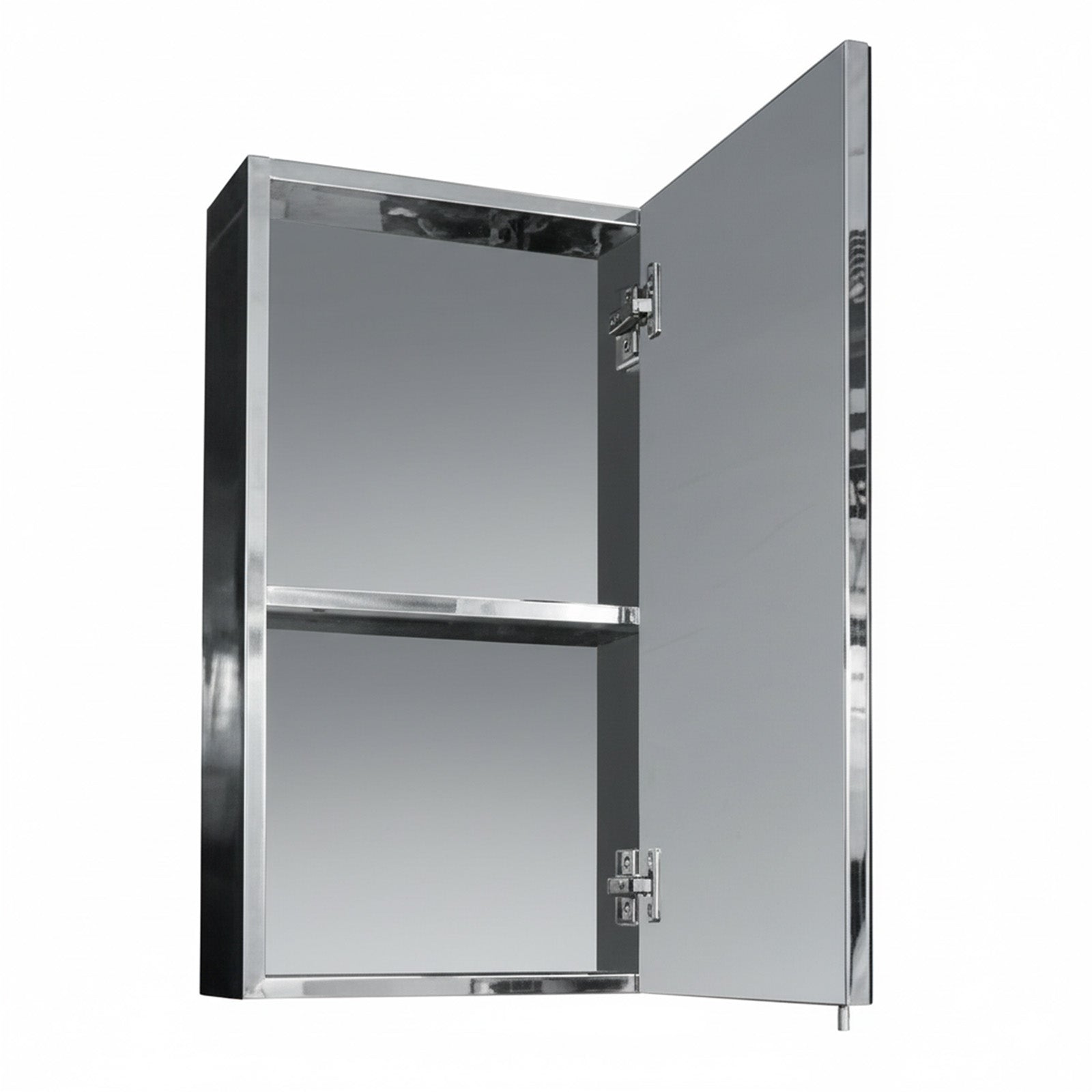 White 550mm Single Mirror Cabinet Storage Unit