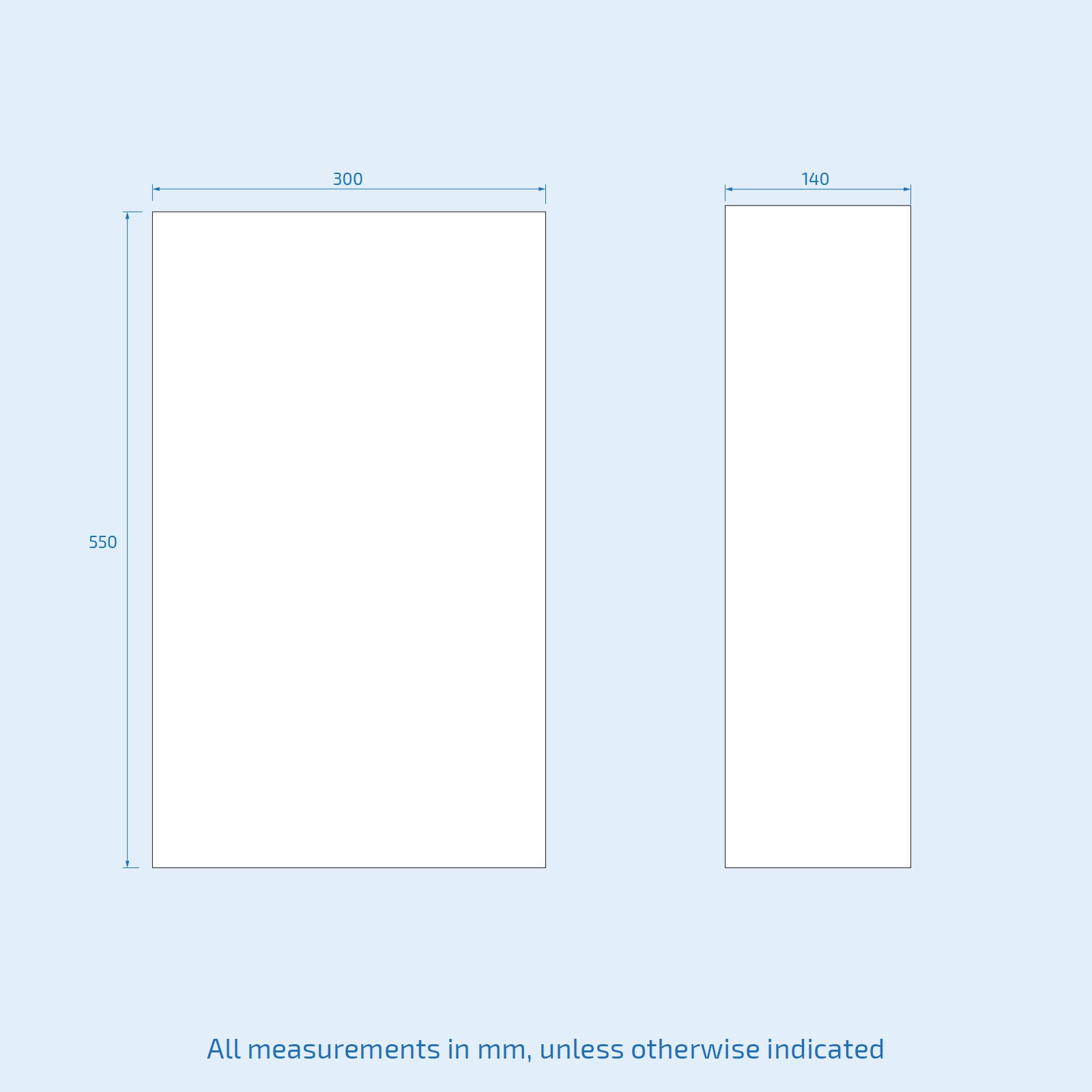 White 550mm Single Mirror Cabinet Storage Unit