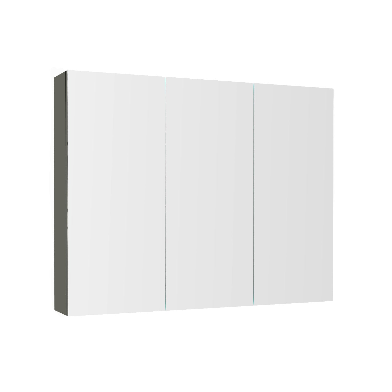 Anthracite 900mm Bathroom Mirror Cabinet With Shelf Storage
