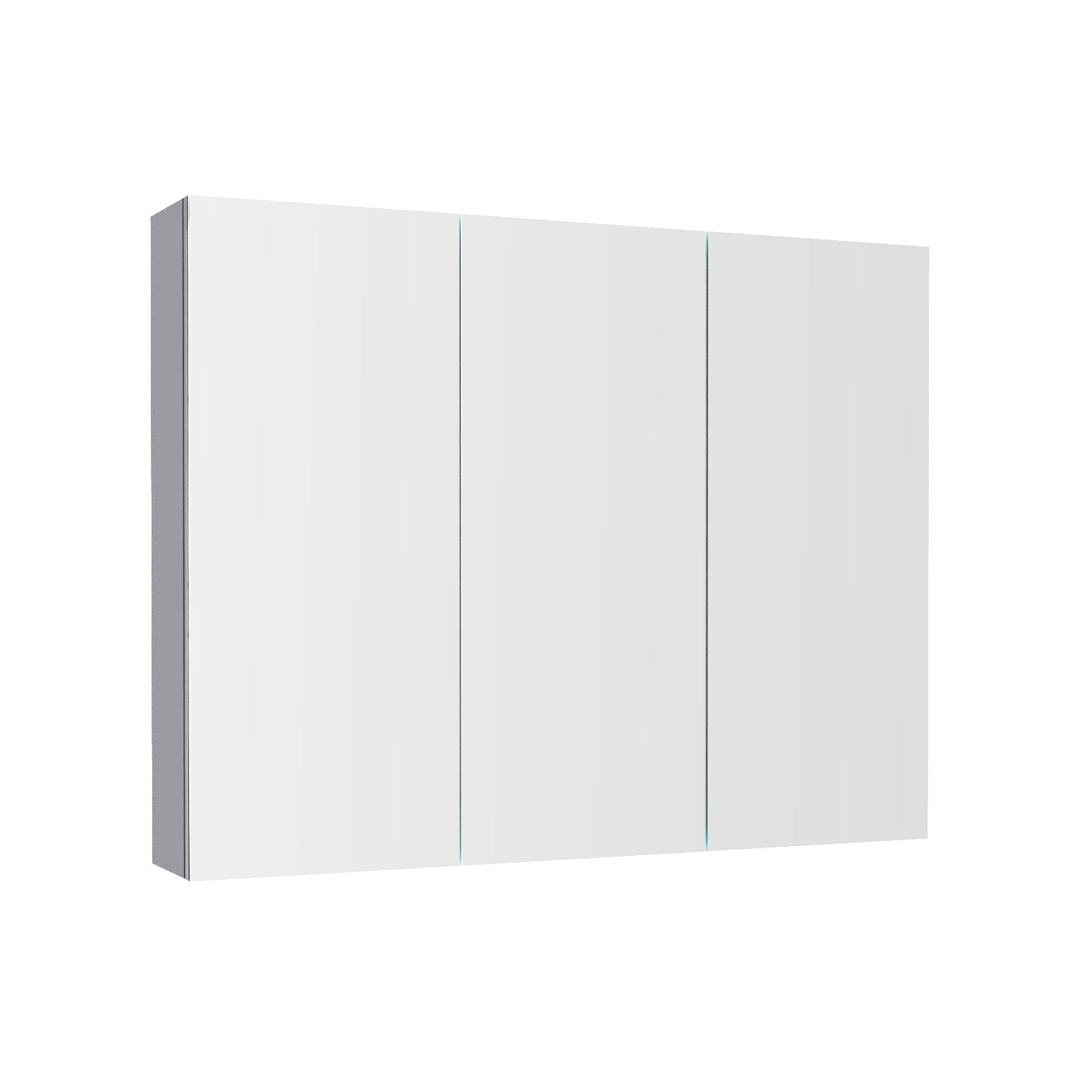 Matte Grey 900mm Bathroom Mirror Cabinet With Shelf Storage